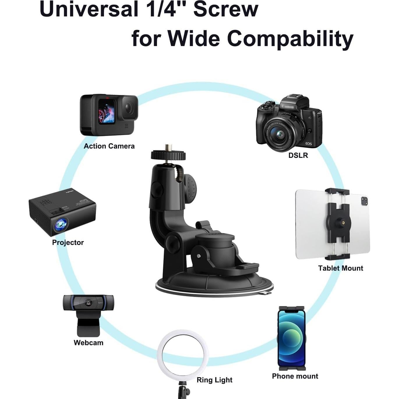 Soporte de Tablet para Coche Dosvsi con Ventosa 93mm 4-13"