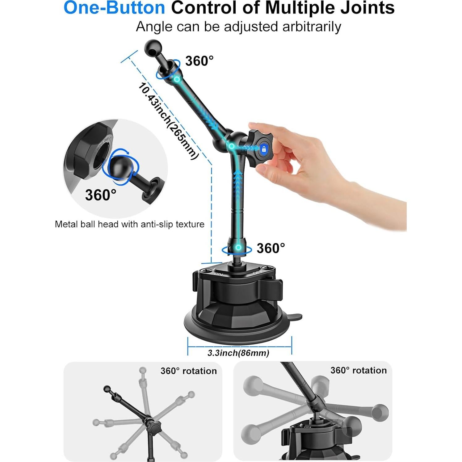 Soporte para Tableta Kolasels Techo Solar Ajustable 360°