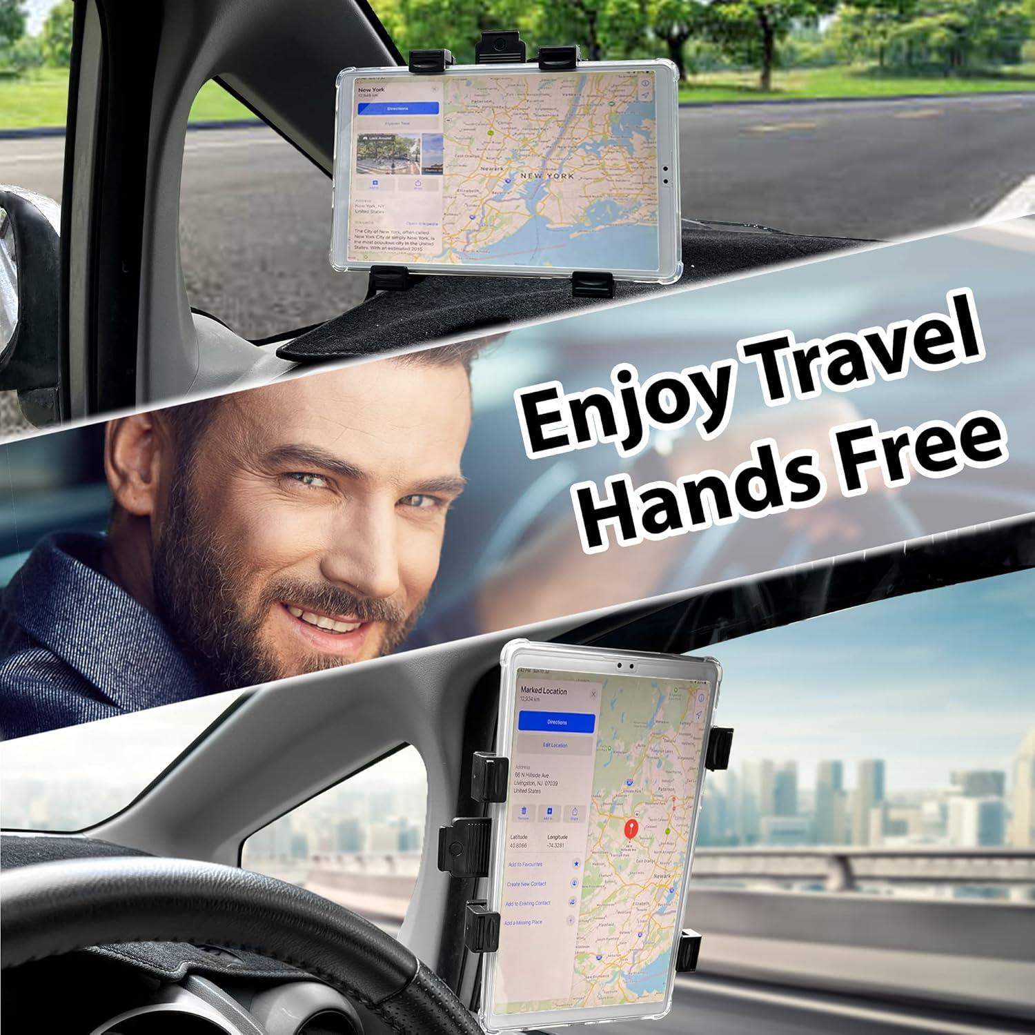 Soporte para Tablet de Coche Randconcept 2-en-1 Ventosa 22.4cm