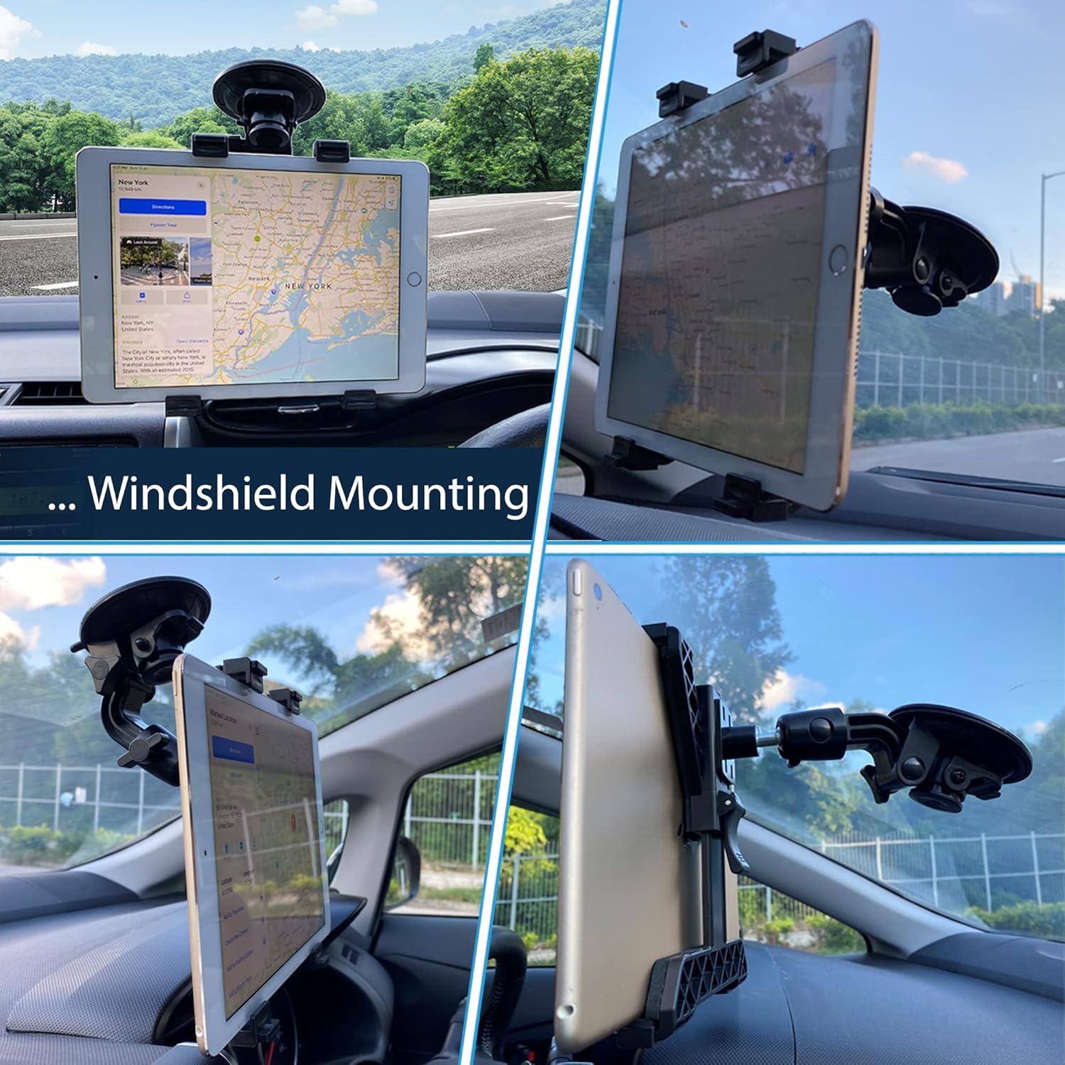 Soporte para Tablet de Coche Randconcept 2-en-1 Ventosa 22.4cm