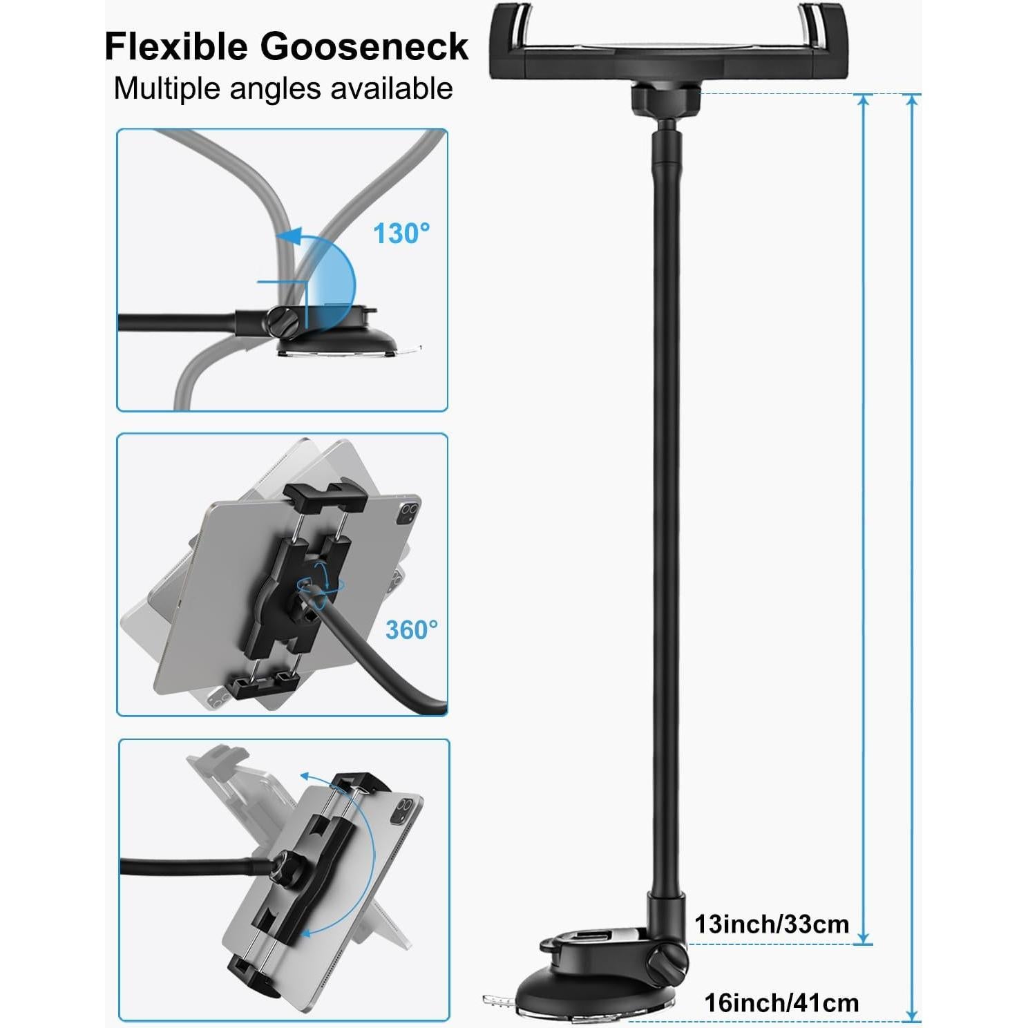 Soporte de Tableta Woleyi para Coche con Ventosa Ajustable