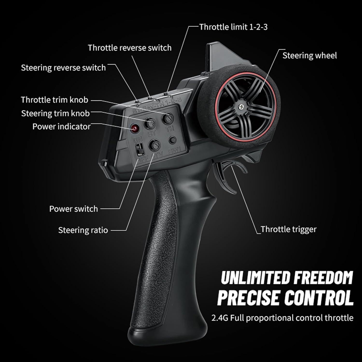 RC Pickup Dodge C8813 1:18 Control Remoto Todo Terreno