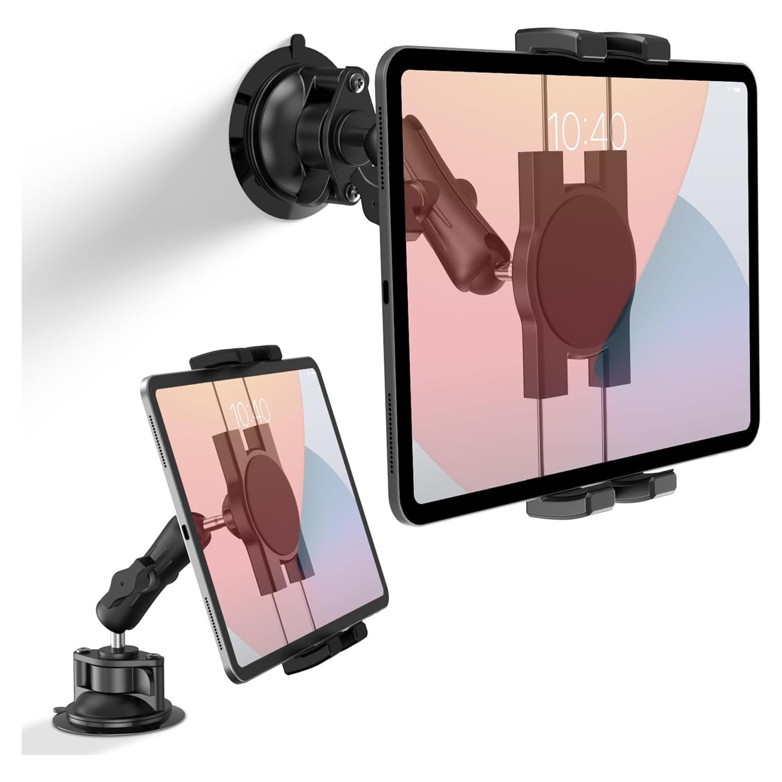 Soporte de Succión para iPad Keuvirya K-DTH17 360° Ajustable