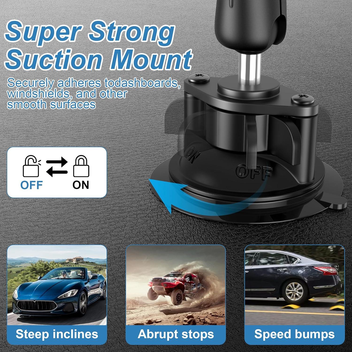 Soporte de Succión para iPad Keuvirya K-DTH17 360° Ajustable