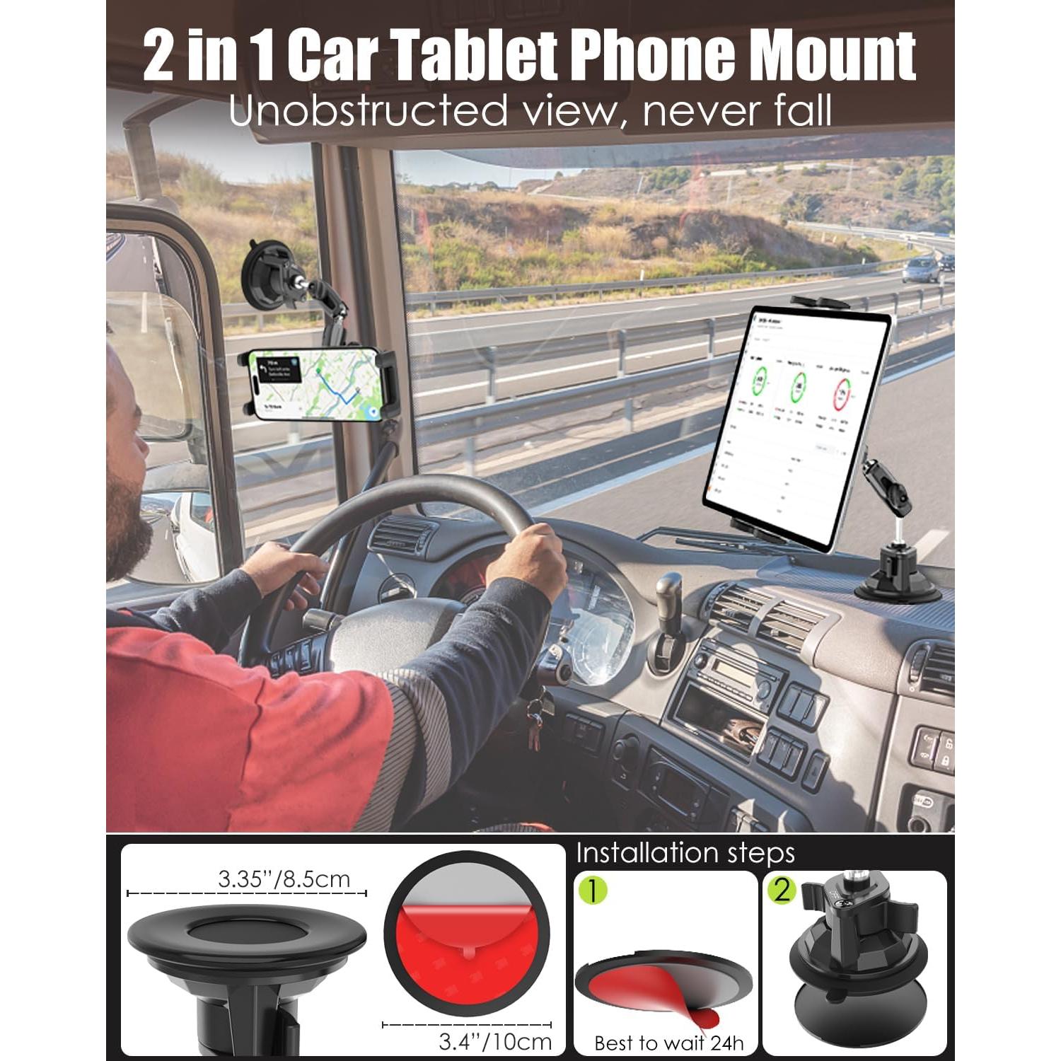 Soporte de Tableta Charchendo para Coche con Ventosa Fuerte