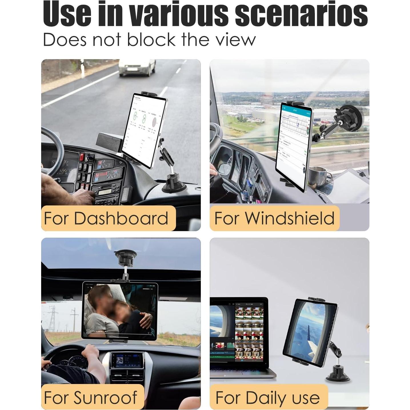 Soporte de Tableta Charchendo para Coche con Ventosa Fuerte