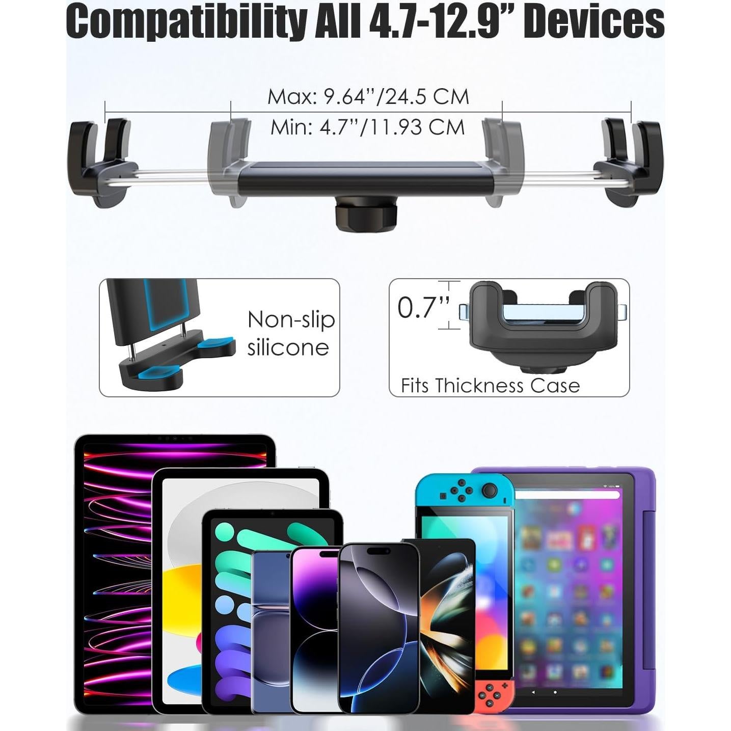 Soporte de Tableta Charchendo para Coche con Ventosa Fuerte