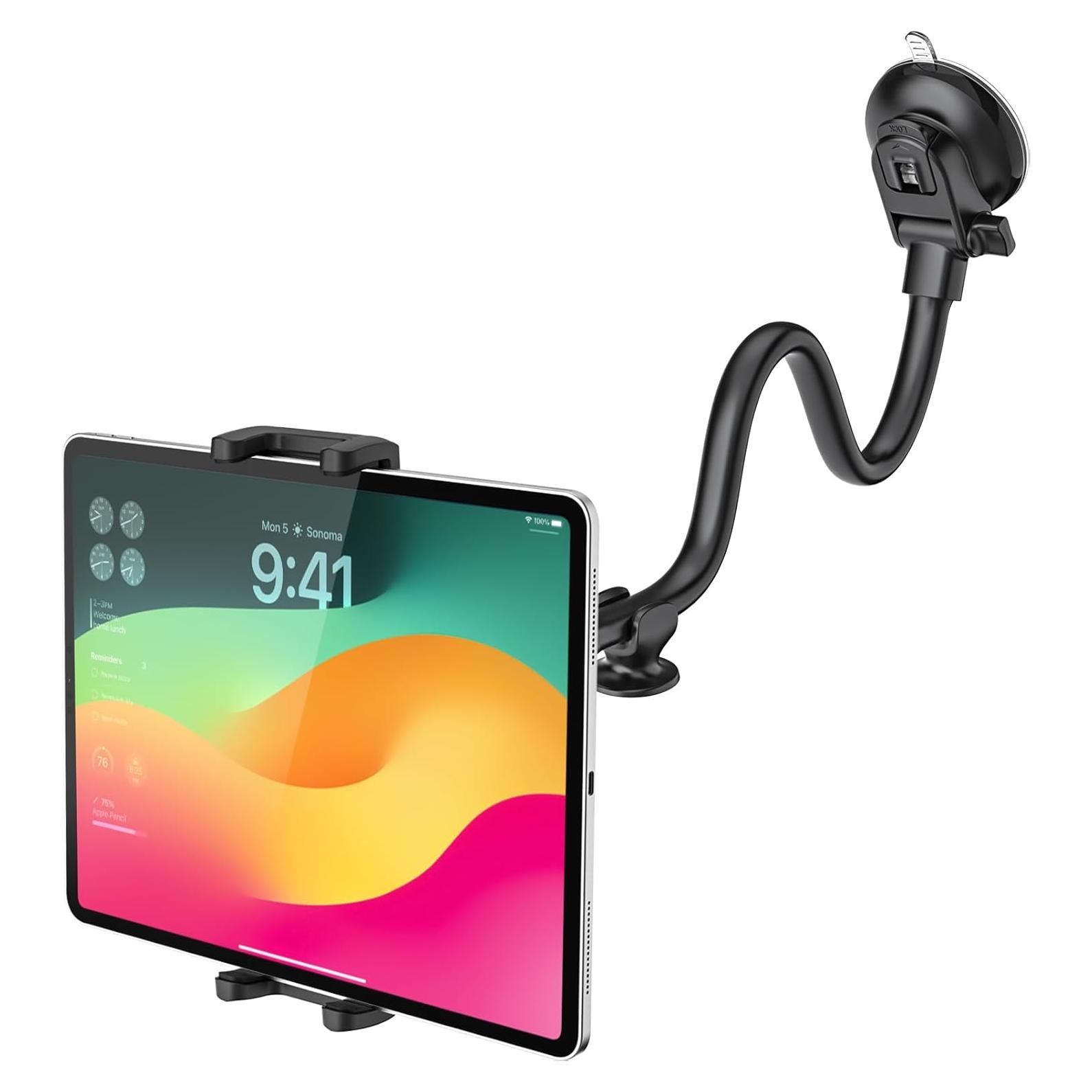 Soporte para Tableta de Coche Dosvsi - Ventosa 40.96cm Ajustable