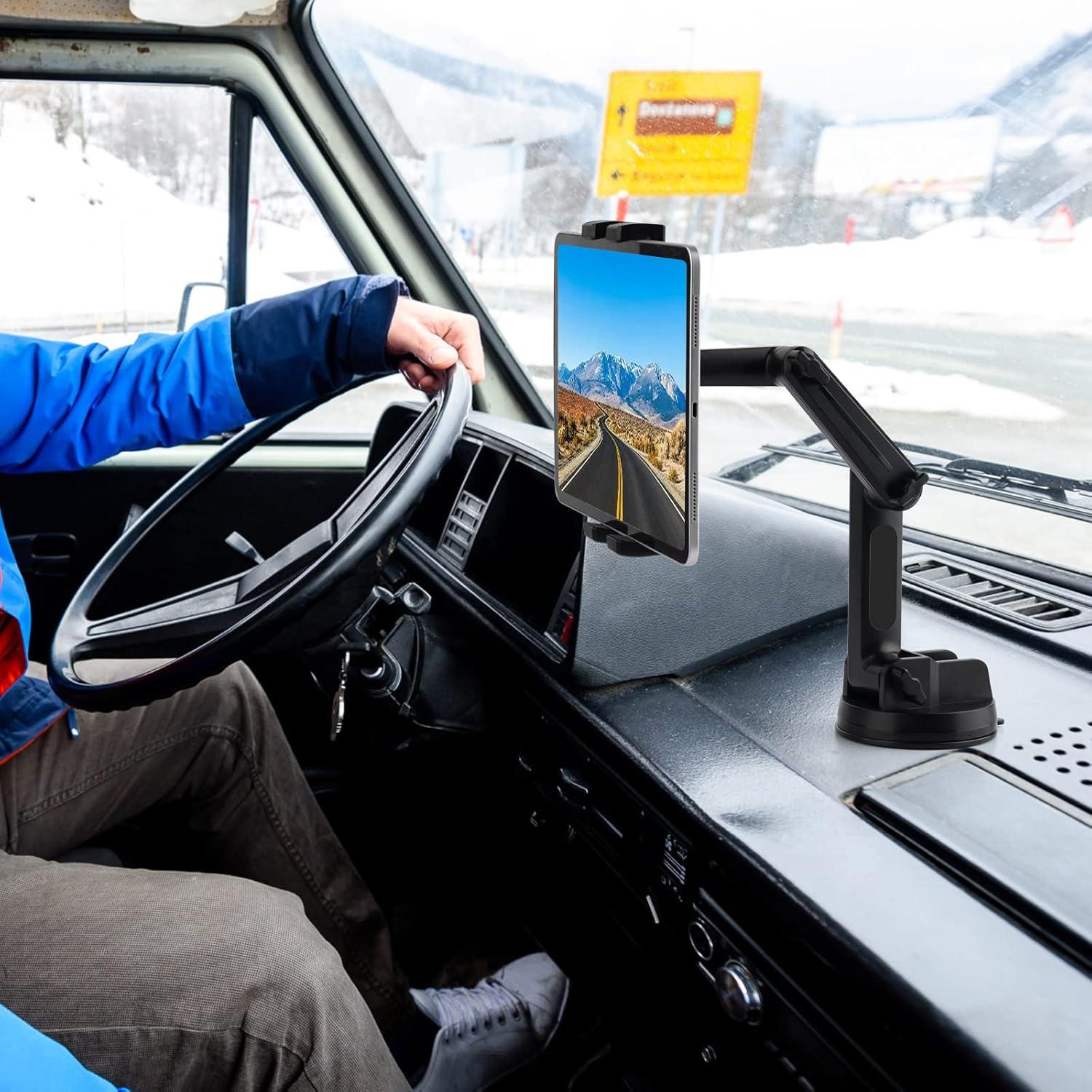 Soporte de Tablet para Camión Mippko - Ventosa 11 cm Ajustable