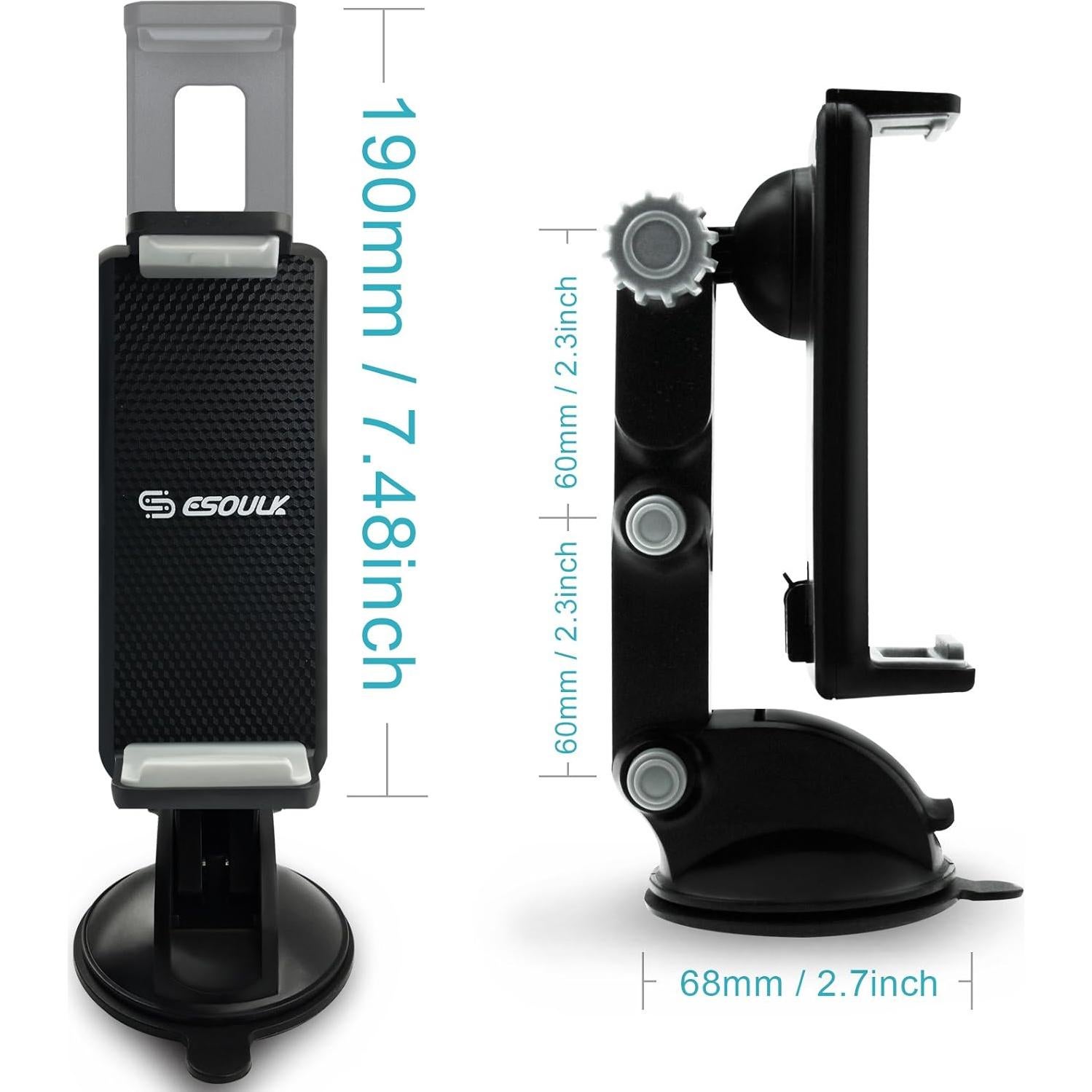 Soporte Universal para Tableta Esoulk en Parabrisas - Ajustable