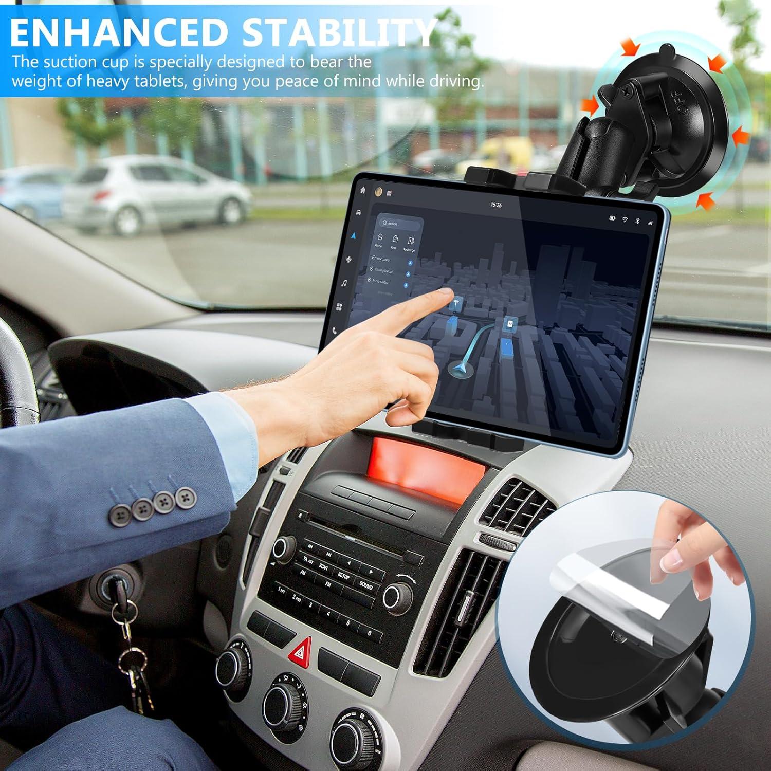 Soporte de Tableta de Metal RomHaus para Coche 7-14.6"