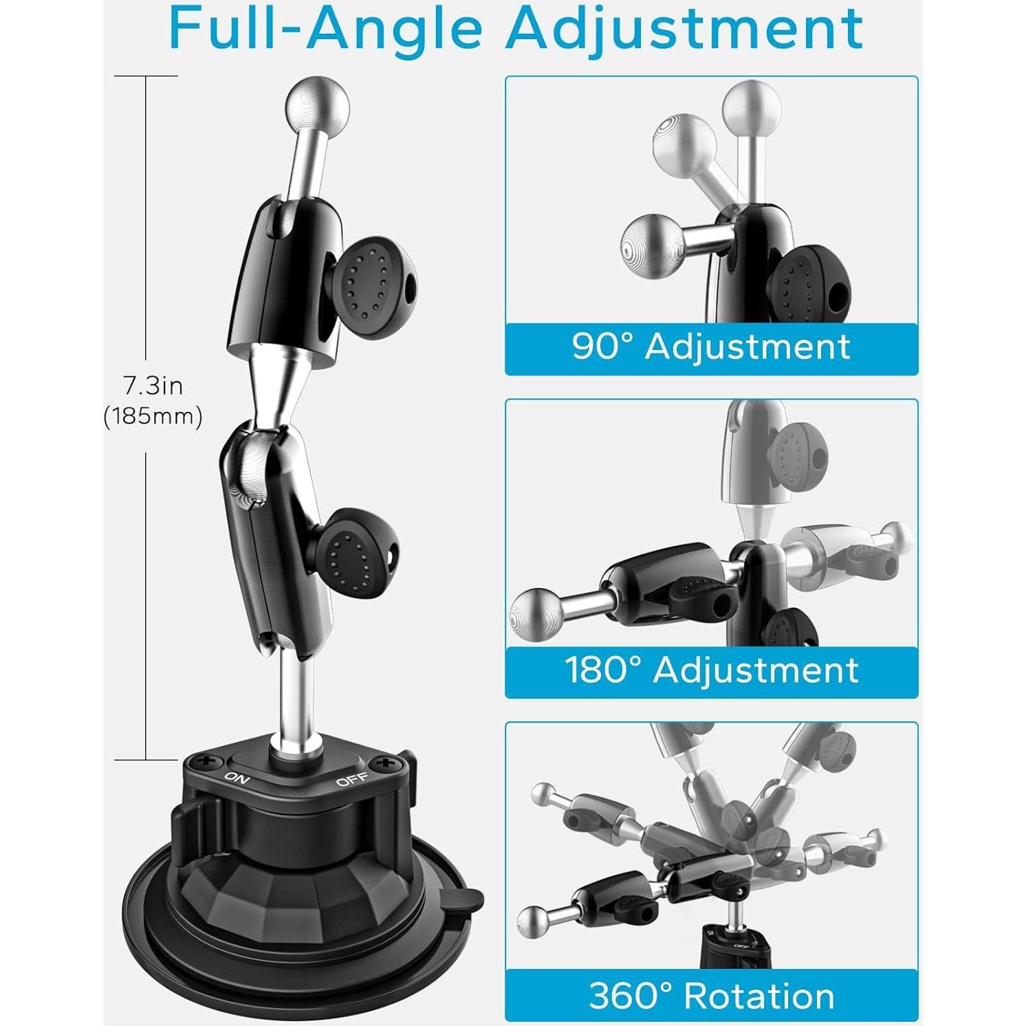Soporte para Tableta GDZN con Ventosa para Coche 4-13"