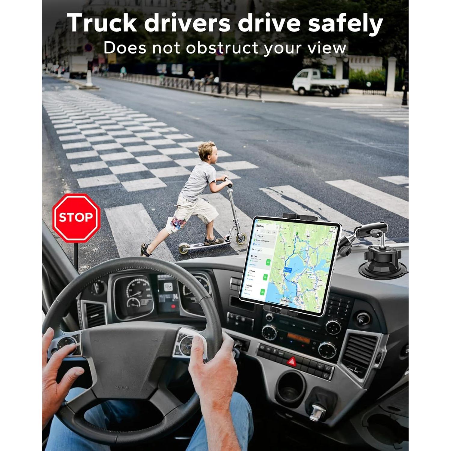 Soporte para Tableta GDZN con Ventosa para Coche 4-13"