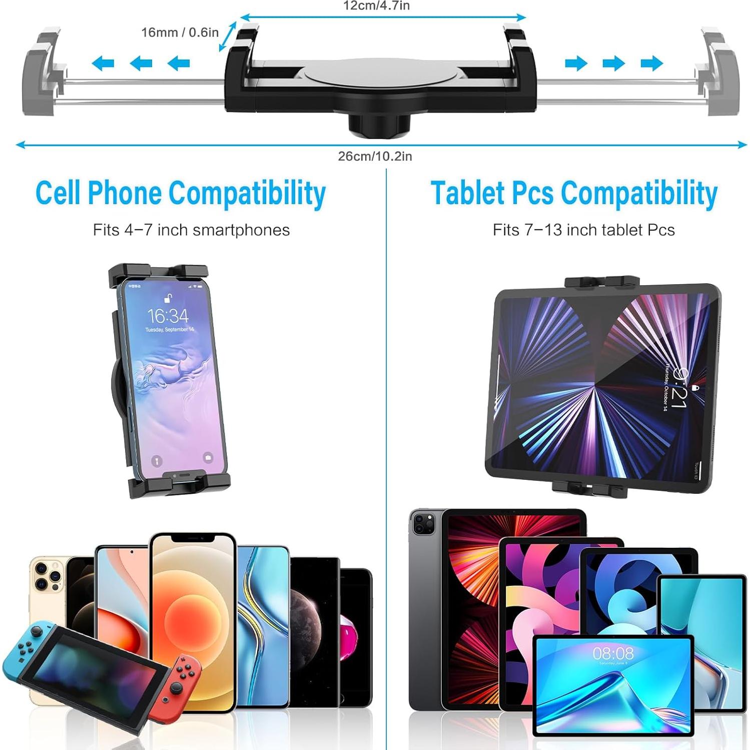 Soporte de Tableta para Coche YOOZ con Brazo Flexible 30.48 cm