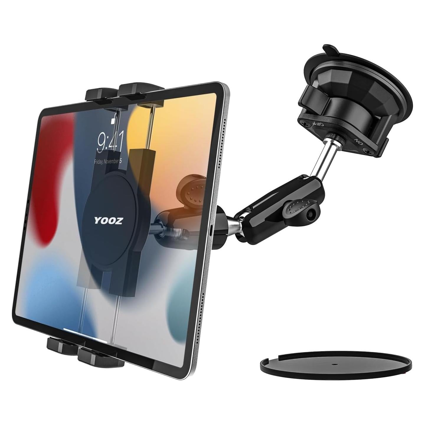 Soporte de Tablet para Coche YOOZ con Ventosa Fuerte 4-12.9"