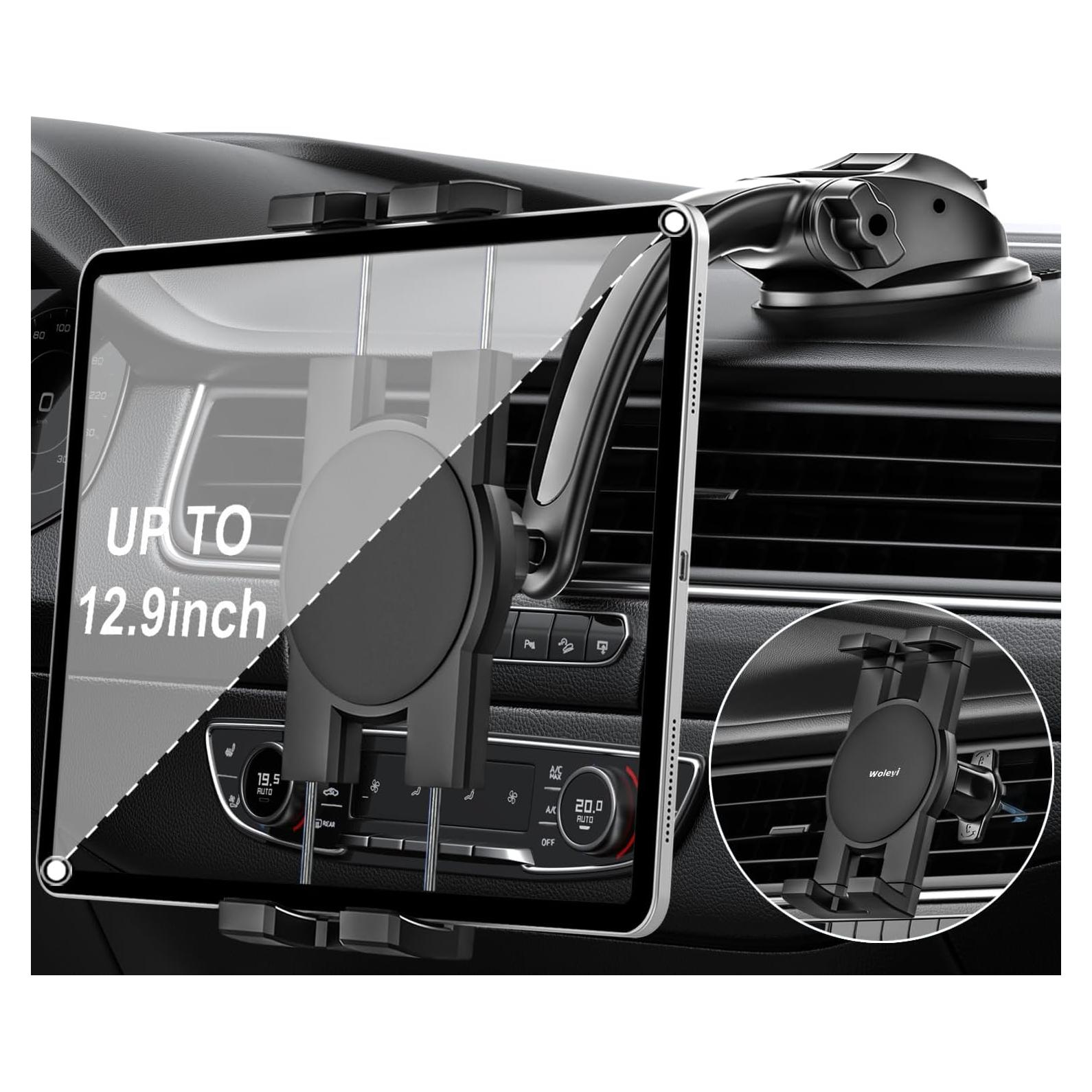 Soporte para Tablet de Coche Woleyi 3 en 1 Universal Ajustable