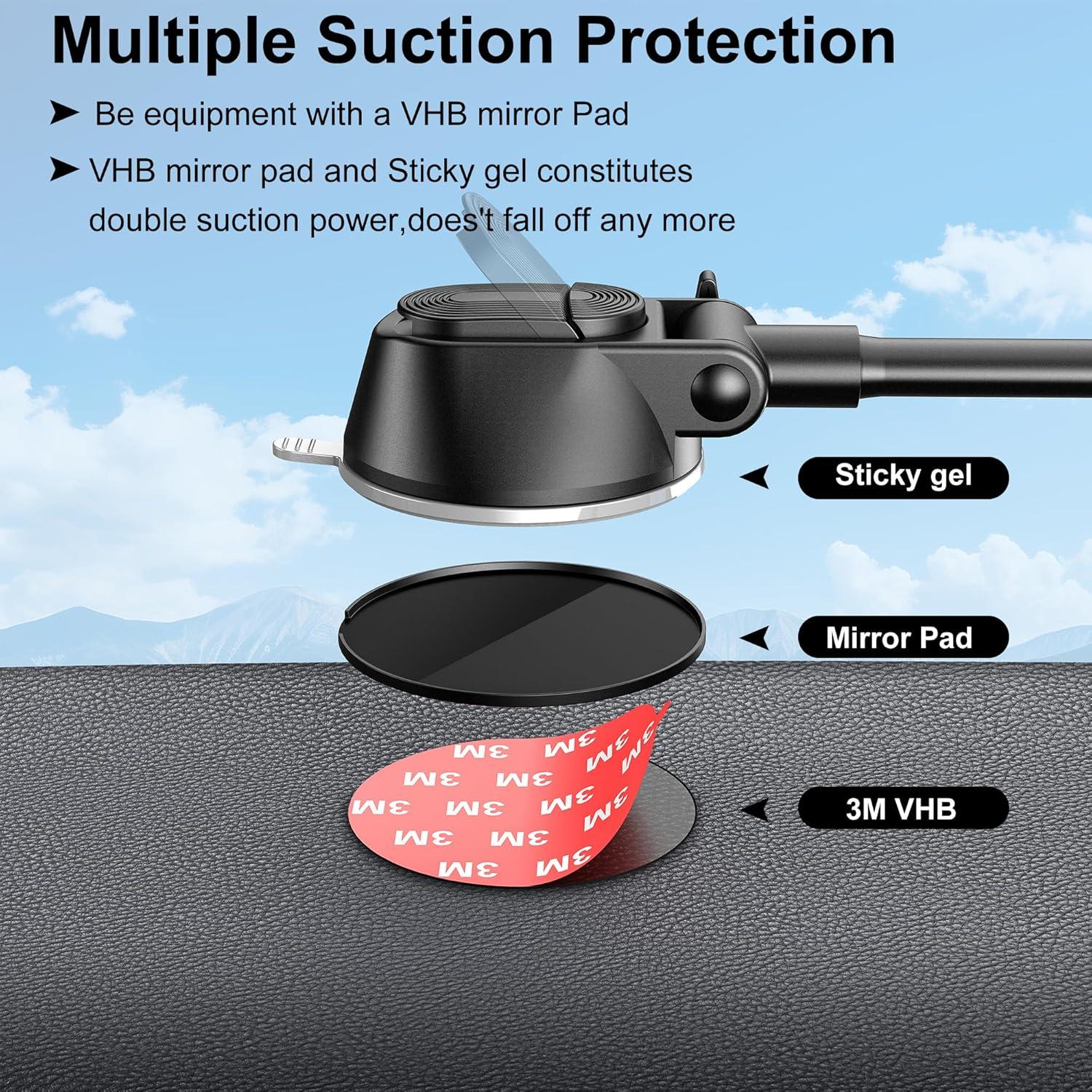 Soporte de Tableta Peastrex para Coche con Ventosa 10 kg