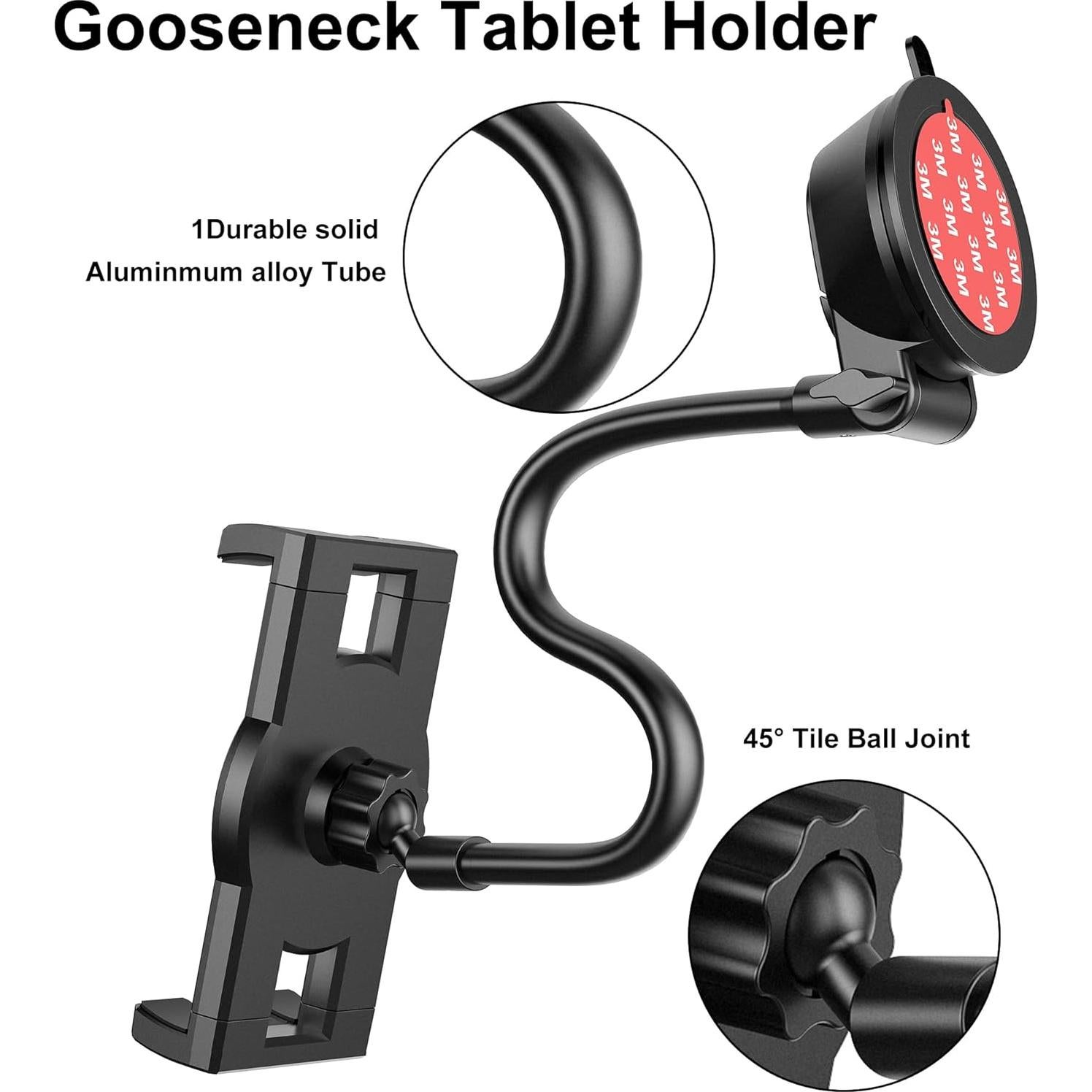 Soporte de Tableta Peastrex para Coche con Ventosa 10 kg