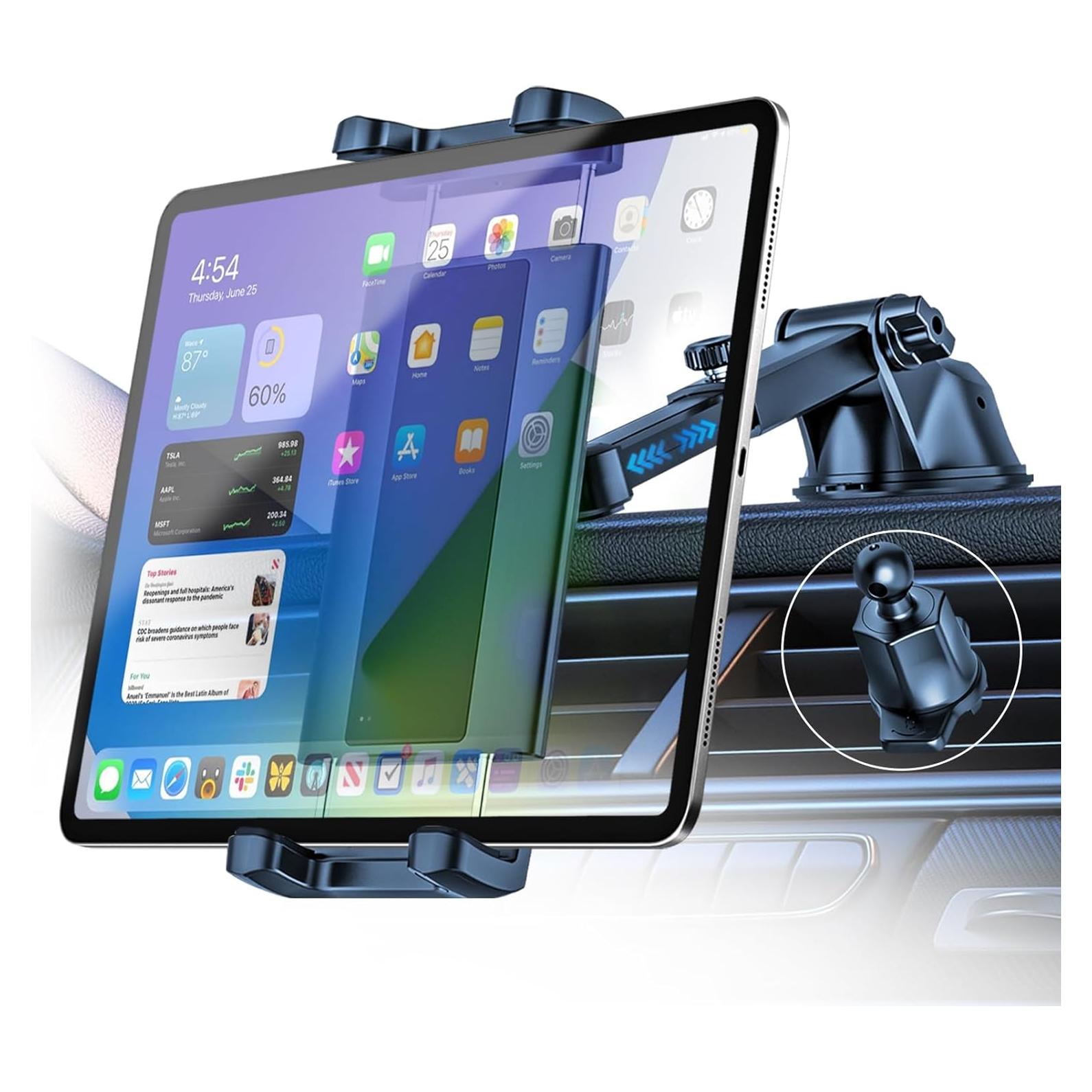 Soporte para Tablet Kolasels 3 en 1 para Coche - Compatible con iPad y Smartphones