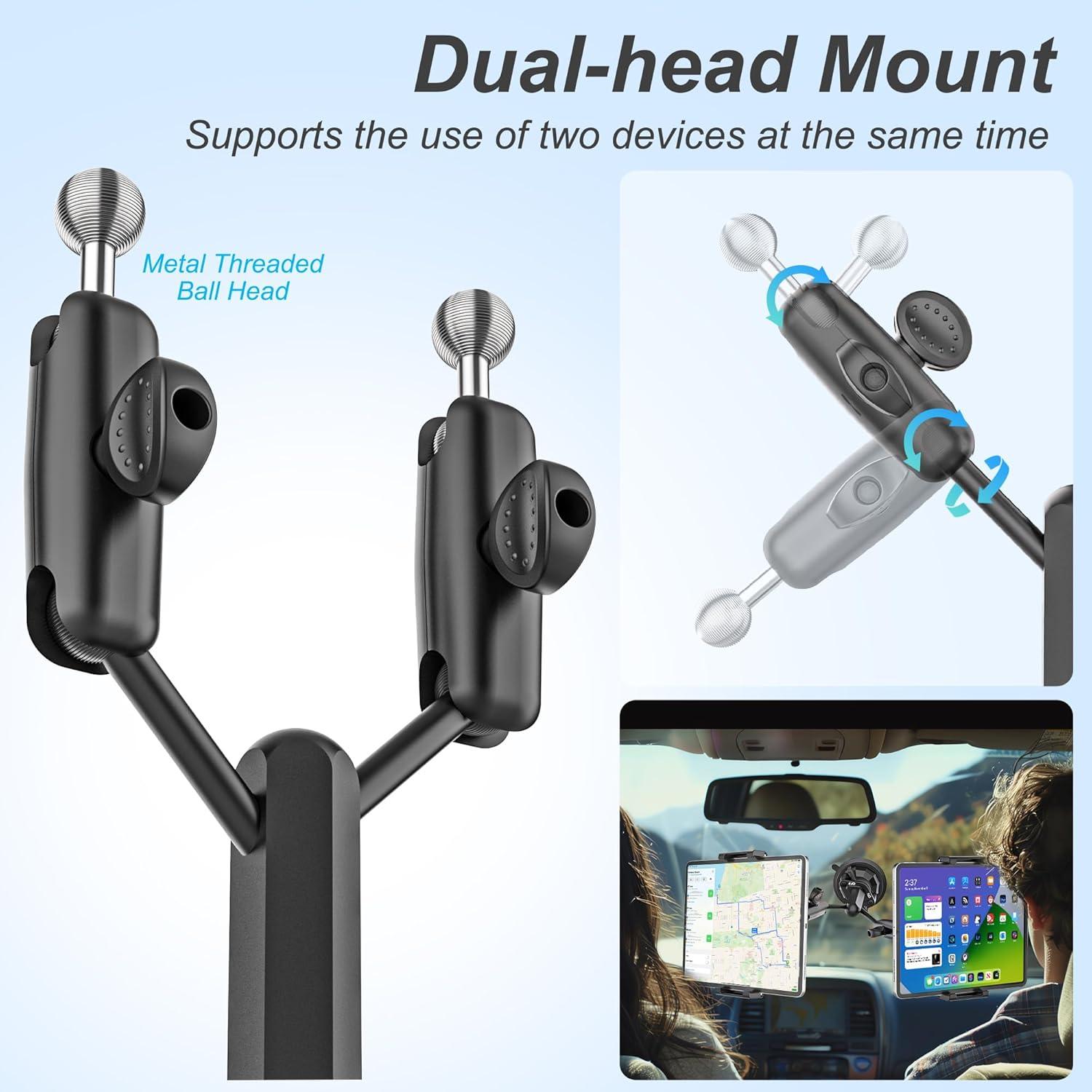 Soporte para Tablet INSSKY Doble Cabezal Ajustable 360°