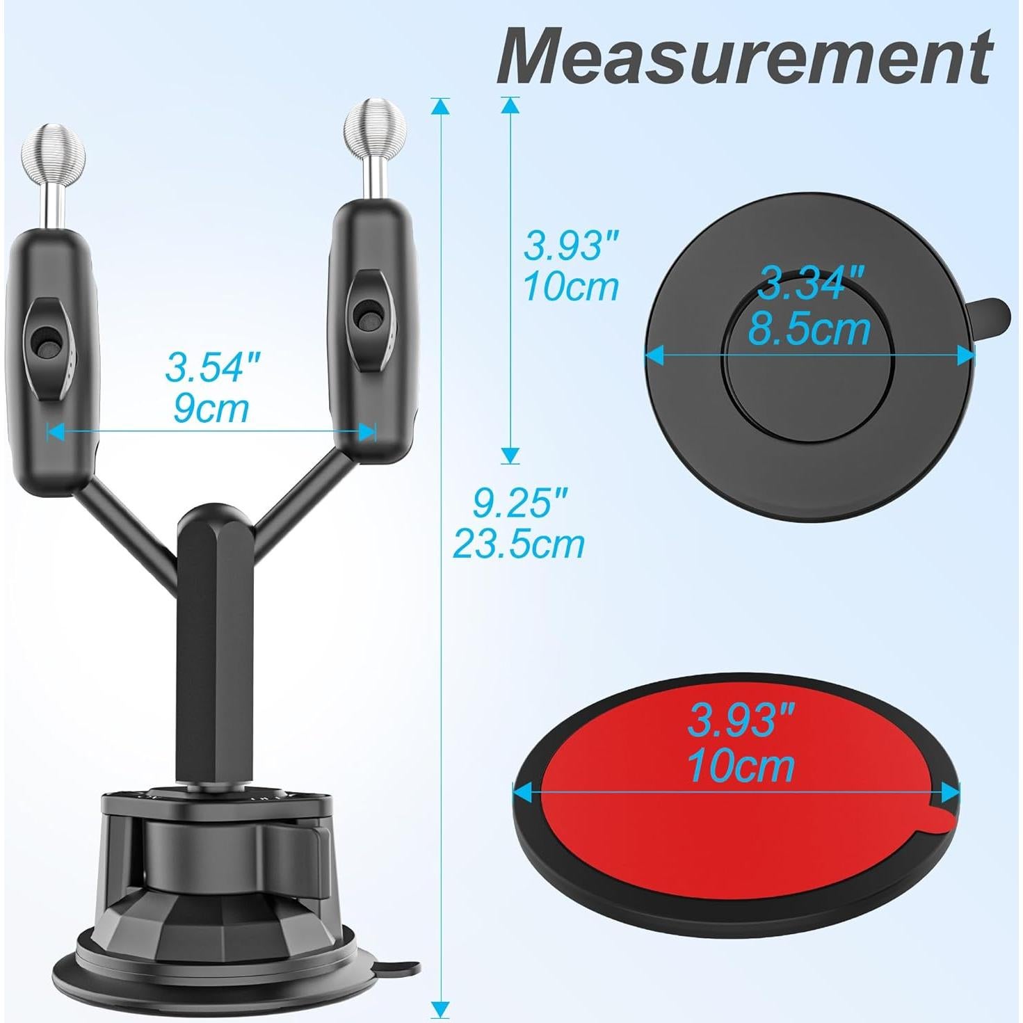 Soporte para Tablet INSSKY Doble Cabezal Ajustable 360°