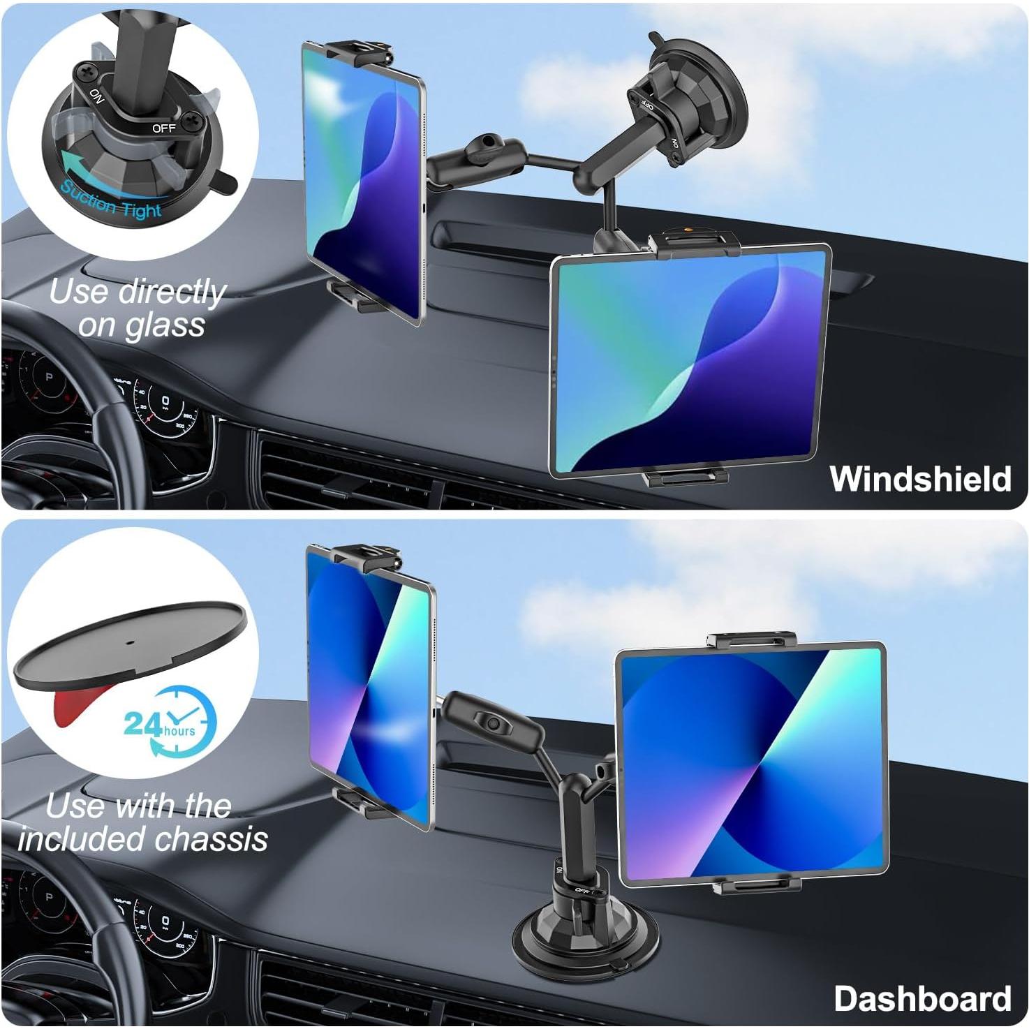 Soporte para Tablet INSSKY Doble Cabezal Ajustable 360°