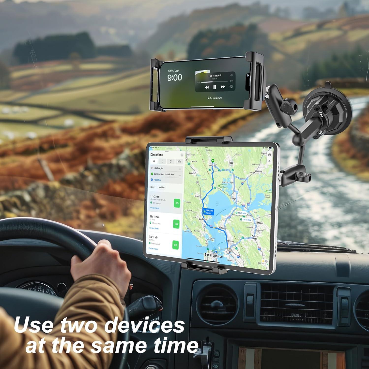 Soporte para Tablet INSSKY Doble Cabezal Ajustable 360°