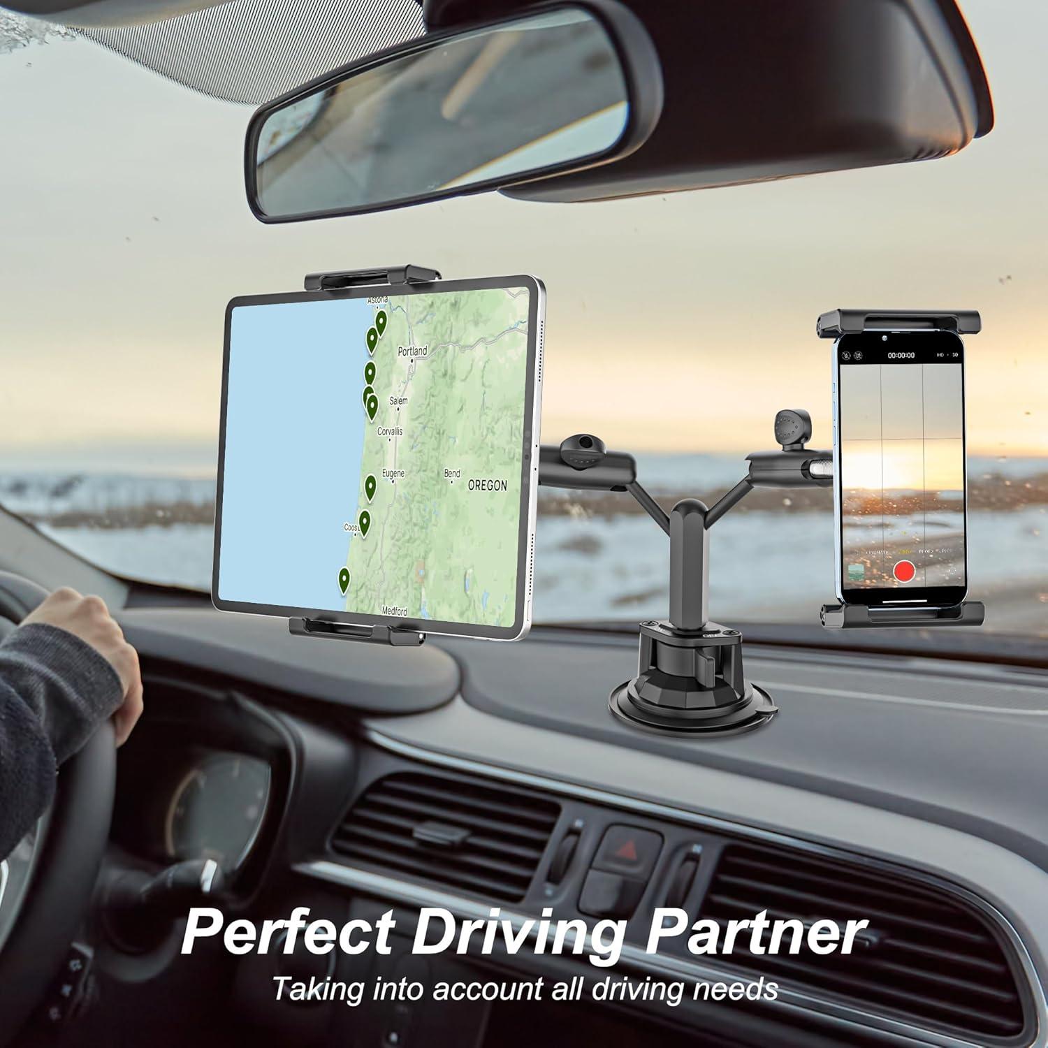 Soporte para Tablet INSSKY Doble Cabezal Ajustable 360°