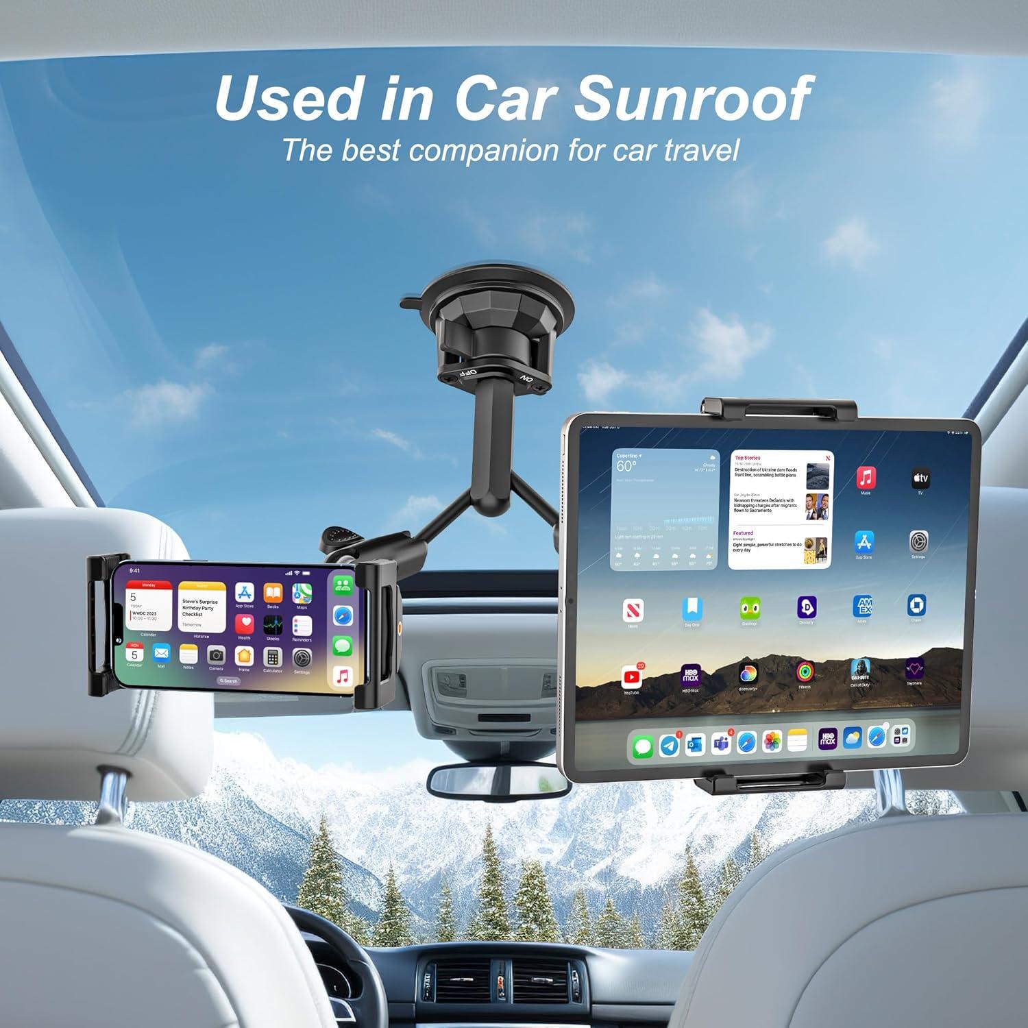 Soporte para Tablet INSSKY Doble Cabezal Ajustable 360°