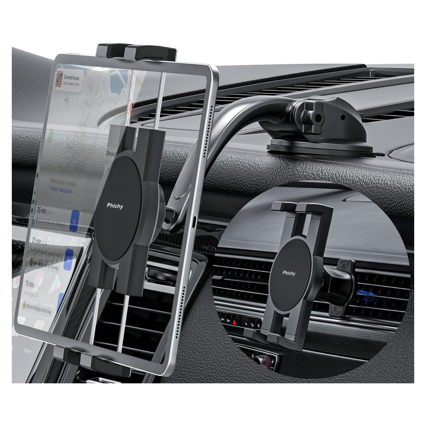 Soporte para Tablet en Coche Phichy 4.7-13" Ventosa Fuerte