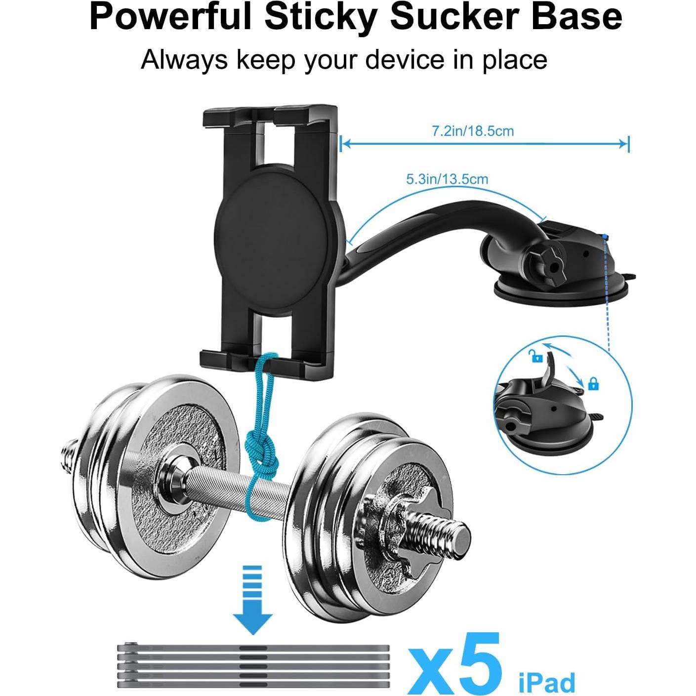 Soporte para Tablet en Coche Phichy 4.7-13" Ventosa Fuerte