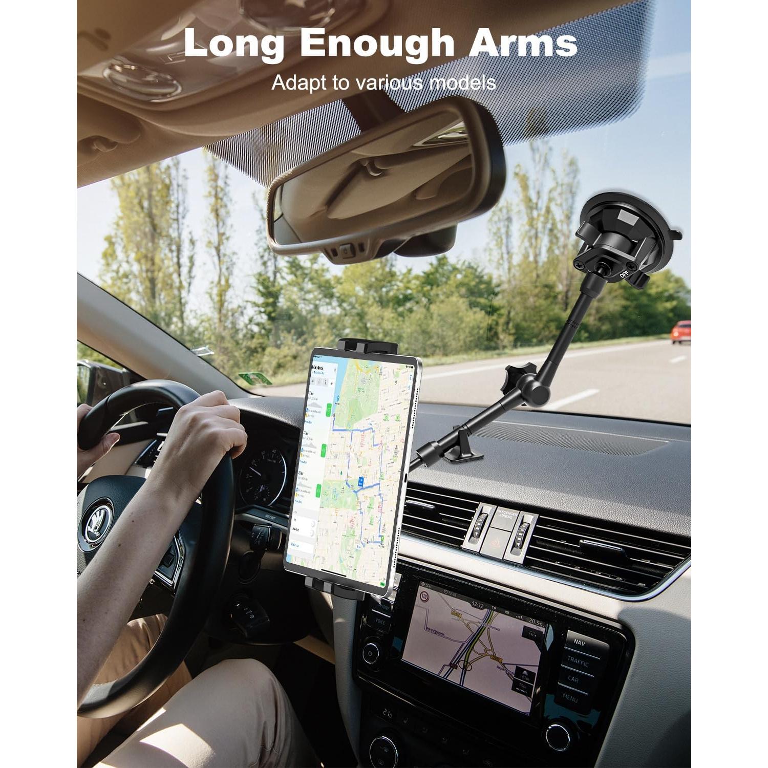 Soporte de Ventosa para Tabletas y Teléfonos Phichy 4.7-13"