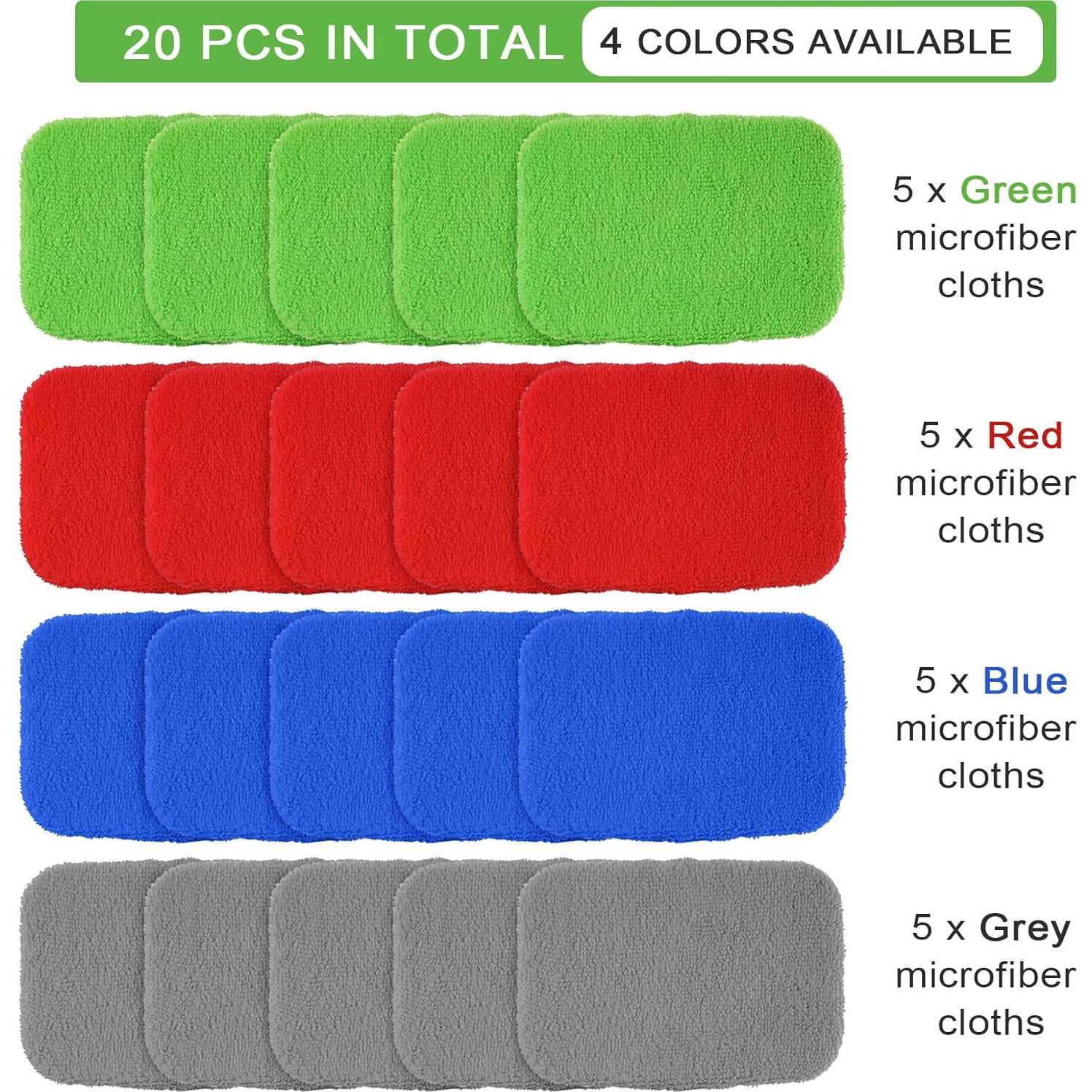 Paquete de 20 Paños de Microfibra Tallew para Cuidado Automóvil