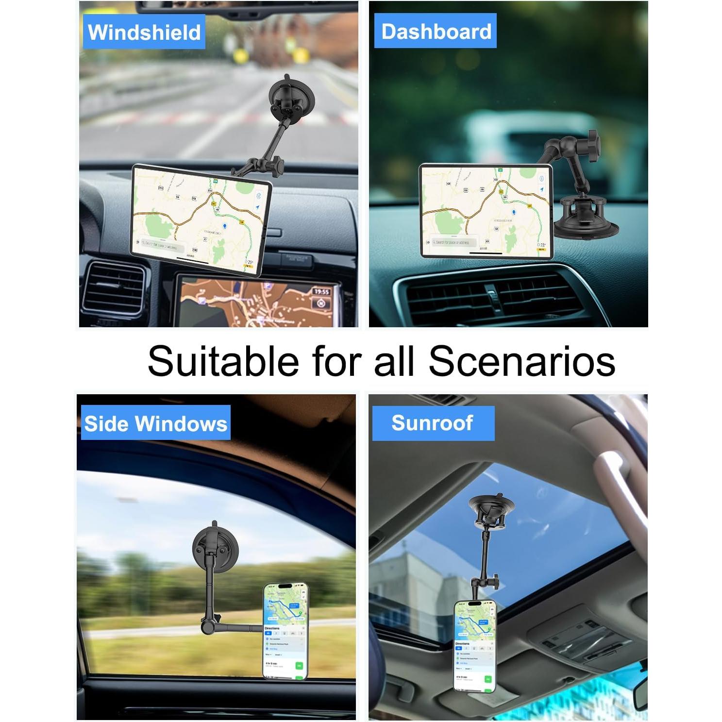 Soporte Magnético para Tableta de Coche NATDETC 4-11" Ajustable