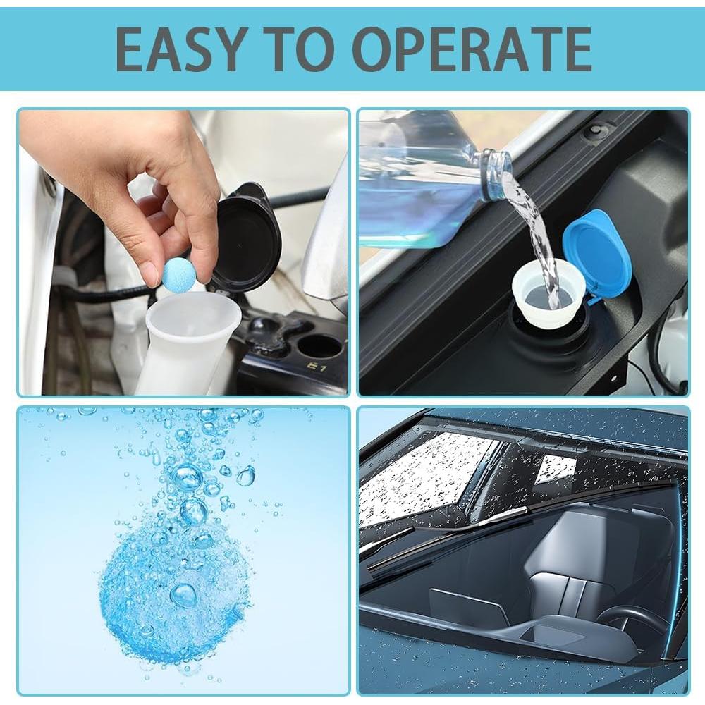 Tabletas de Lavado de Parabrisas Lyxheth - 50 Unidades