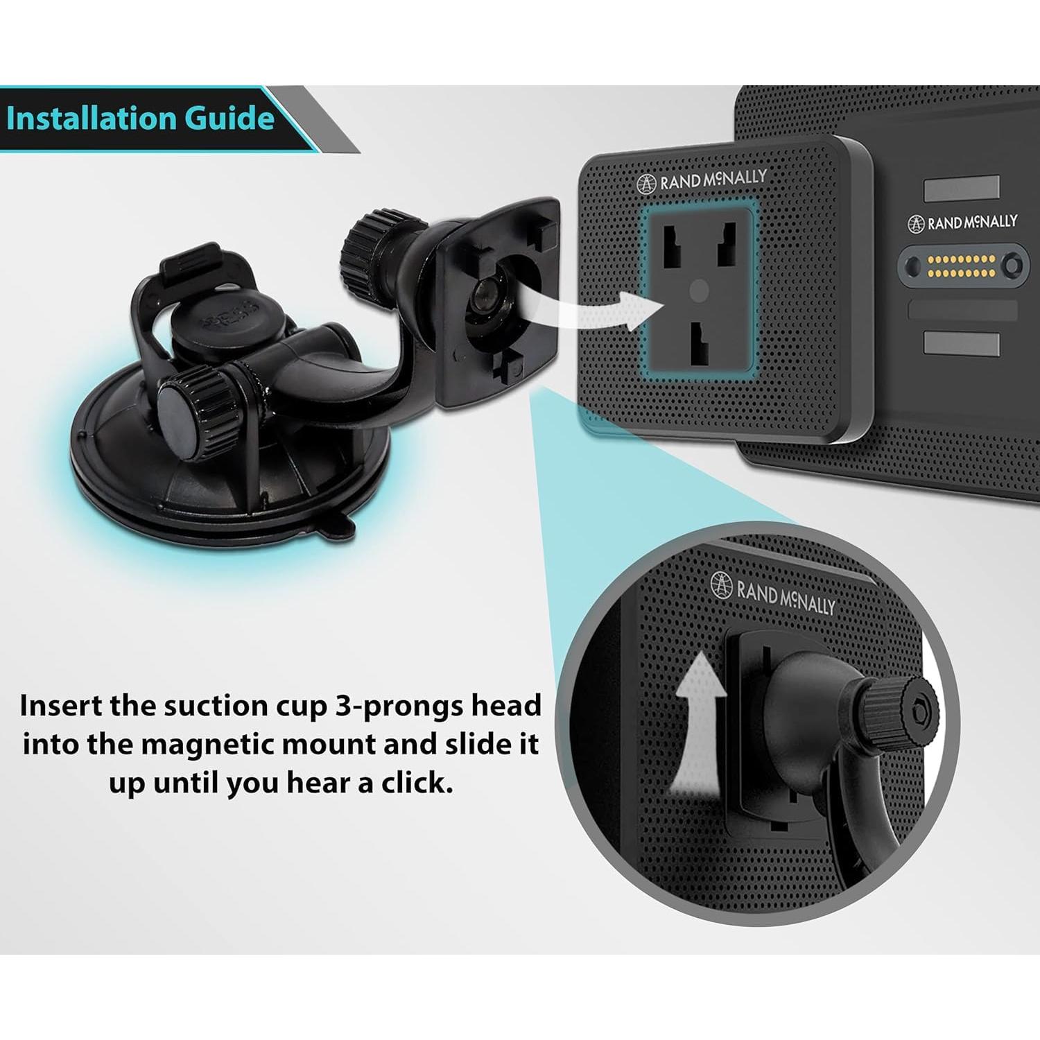 Soporte de Ventosa para GPS Rand McNally TND 740 750 85 1050