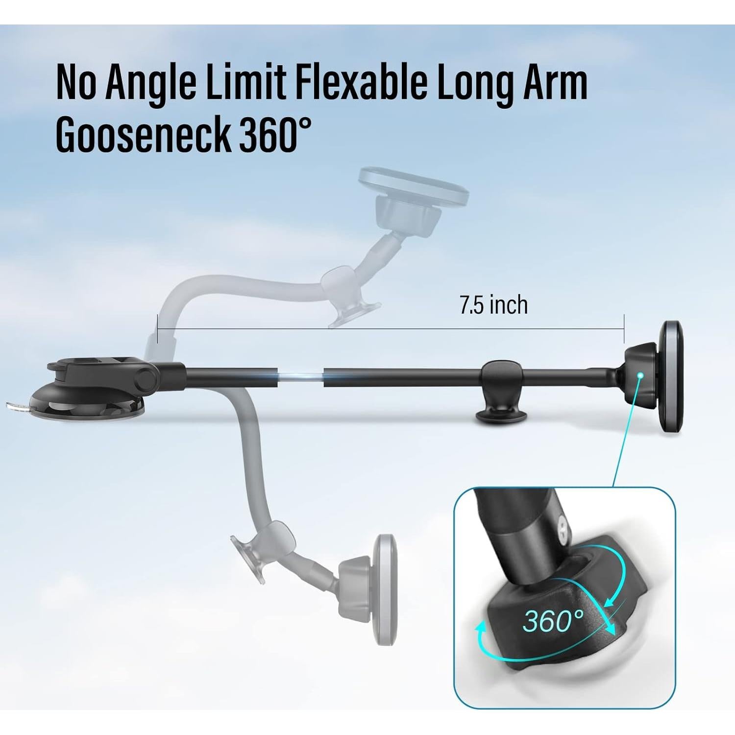 Soporte Magnético Universal para Teléfono LENDOUBLE 7.5"