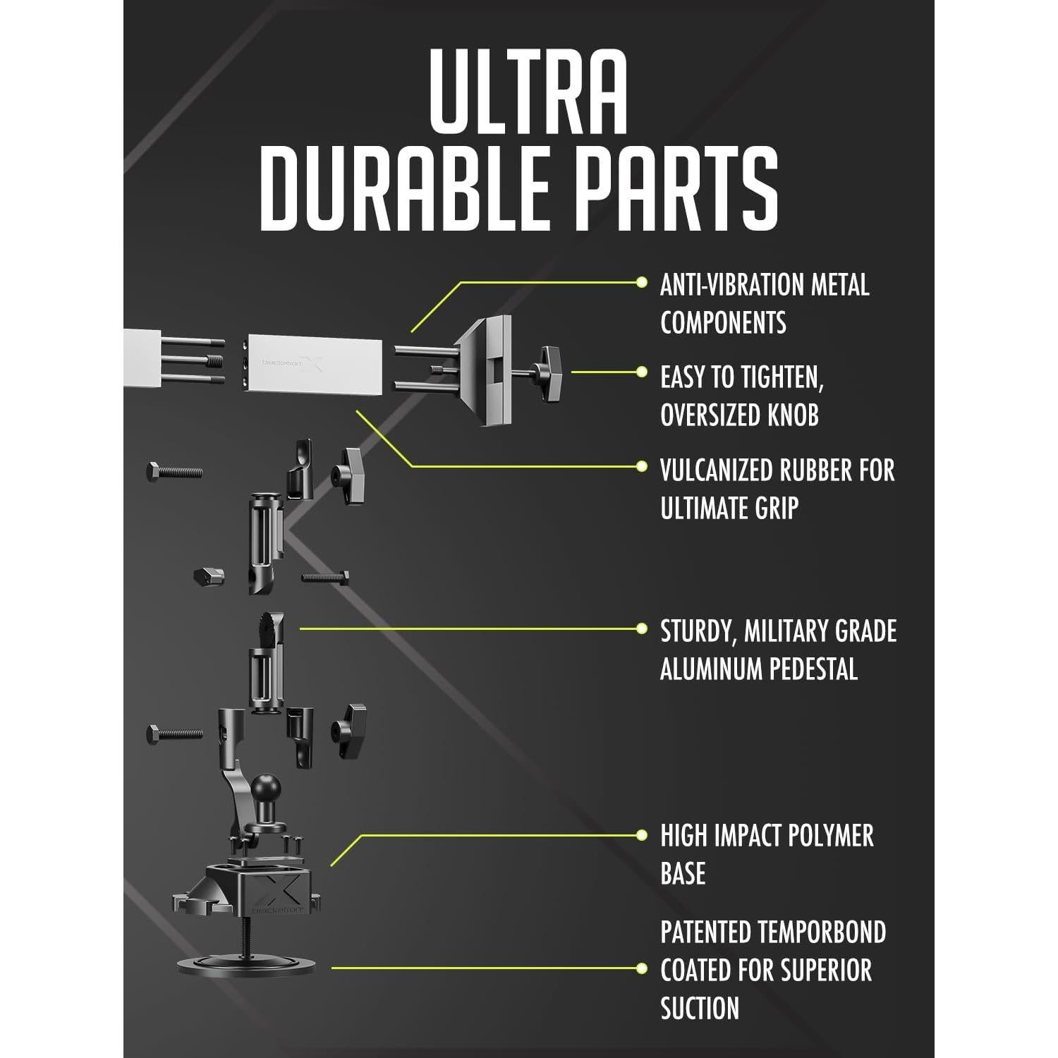 Soporte para Tablet Bracketron HD PRO para Coche y Camión 10"