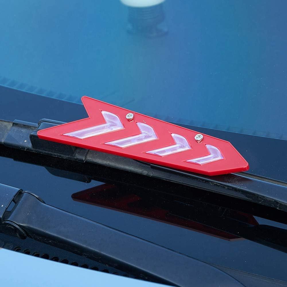 Soporte de Limpiaparabrisas Alerón ATMOMO Rojo 2 Pcs 17.5x4.5cm