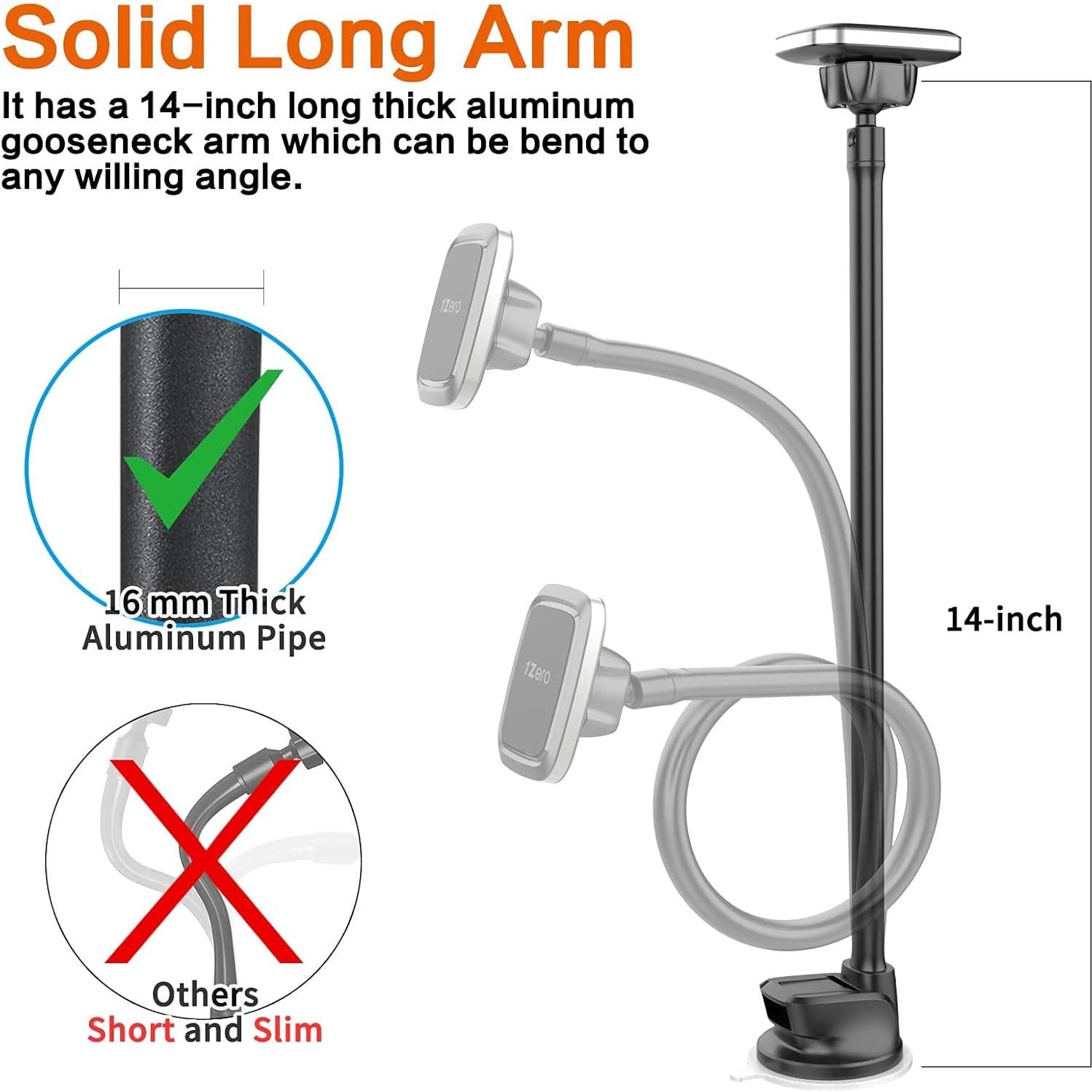 Soporte Magnético para Teléfono 1Zero con Brazo Flexible 35cm