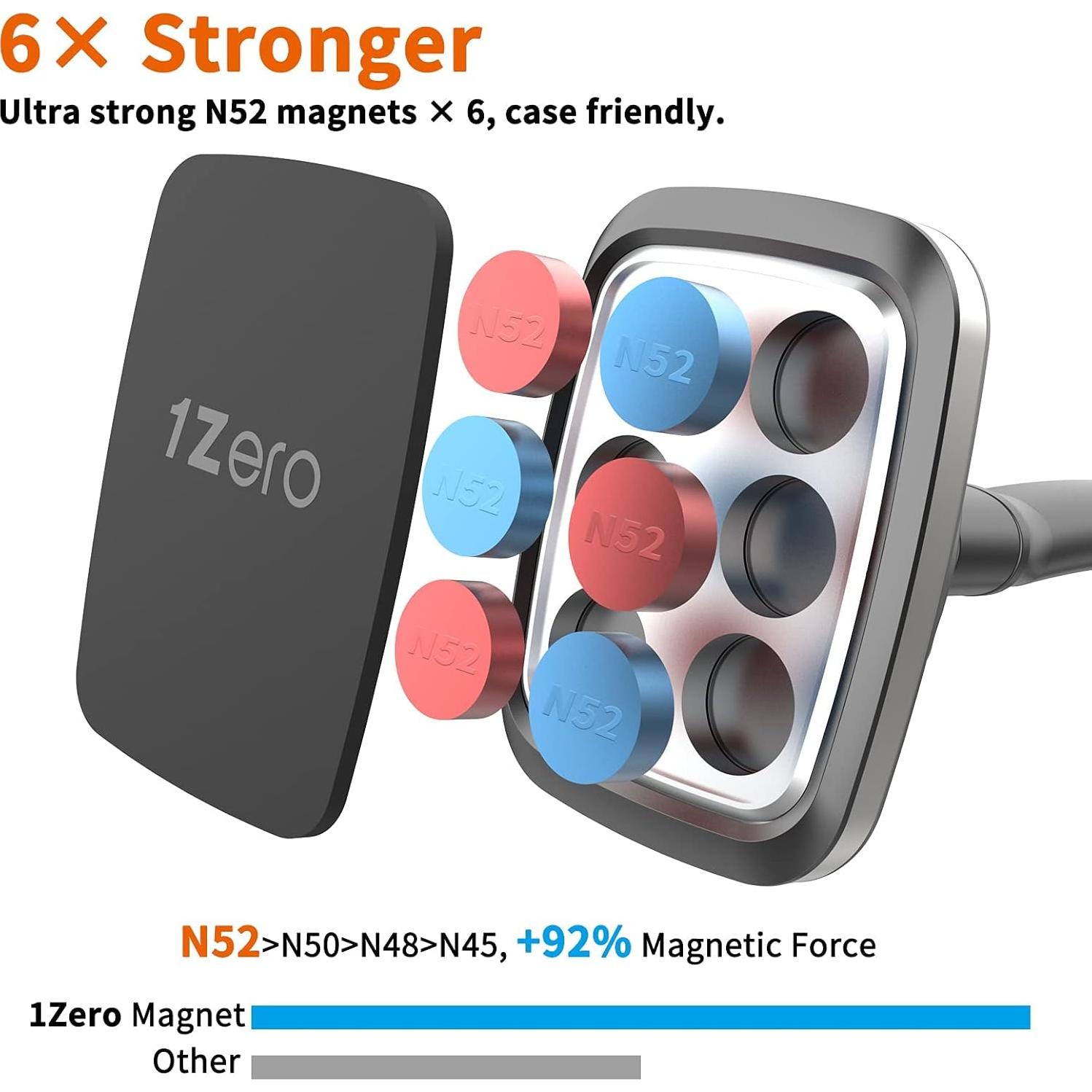 Soporte Magnético para Teléfono 1Zero con Brazo Flexible 35cm