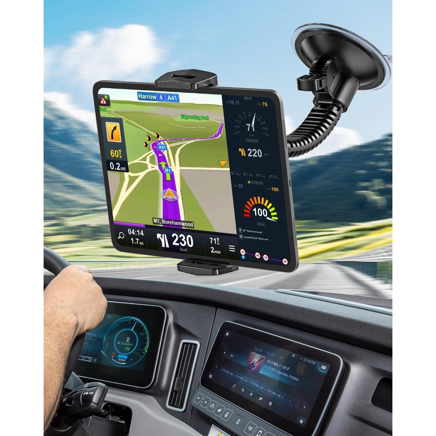 Soporte para Tableta APPS2Car con Ventosa Grande 10.8 cm