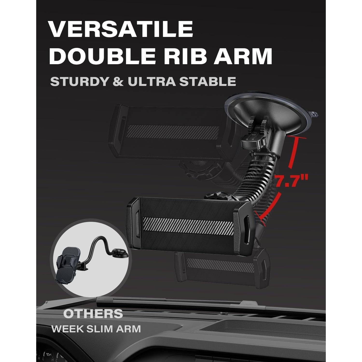 Soporte para Tableta APPS2Car con Ventosa Grande 10.8 cm