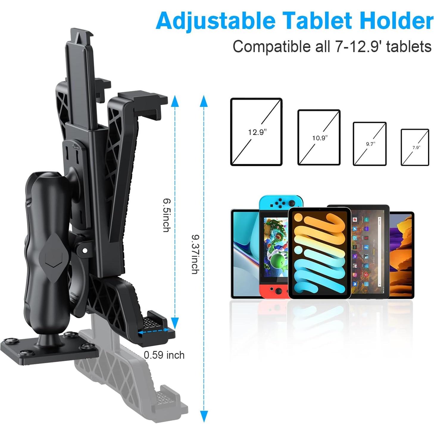 Soporte para Tableta PLDHPRO JP01-P1 para Vehículo 360°