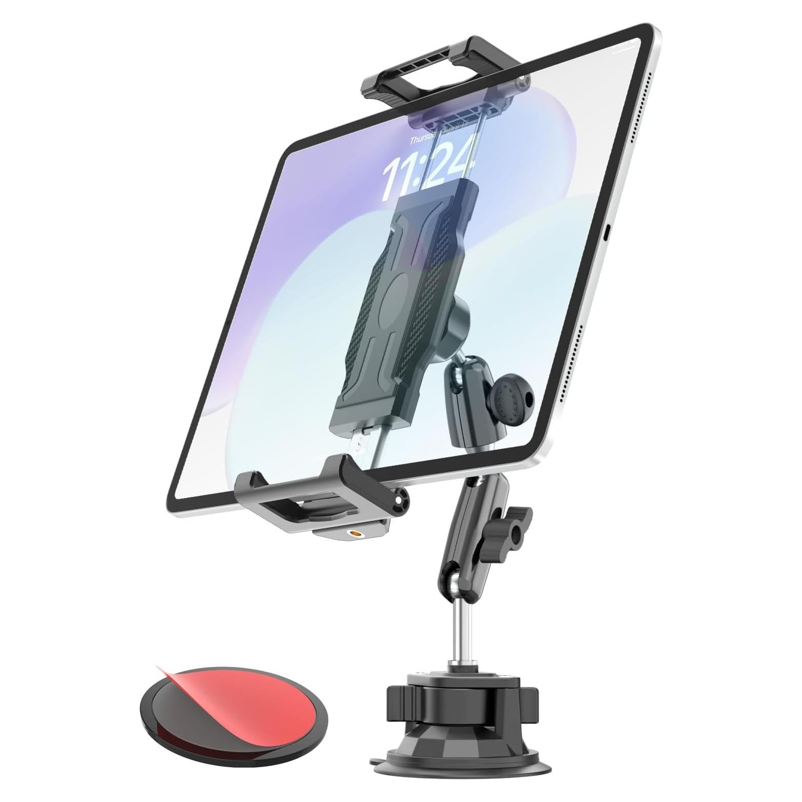 Soporte para Tableta de Coche WISHCODE Ajustable 360° Negro