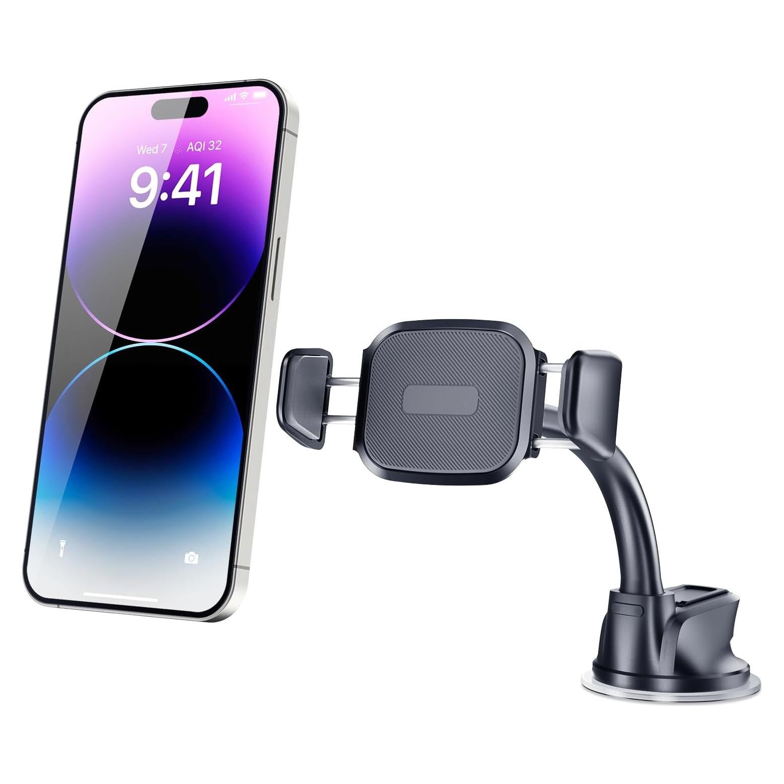 Soporte para teléfono de coche OQTIQ con ventosa - Brazo flexible 10.2 cm