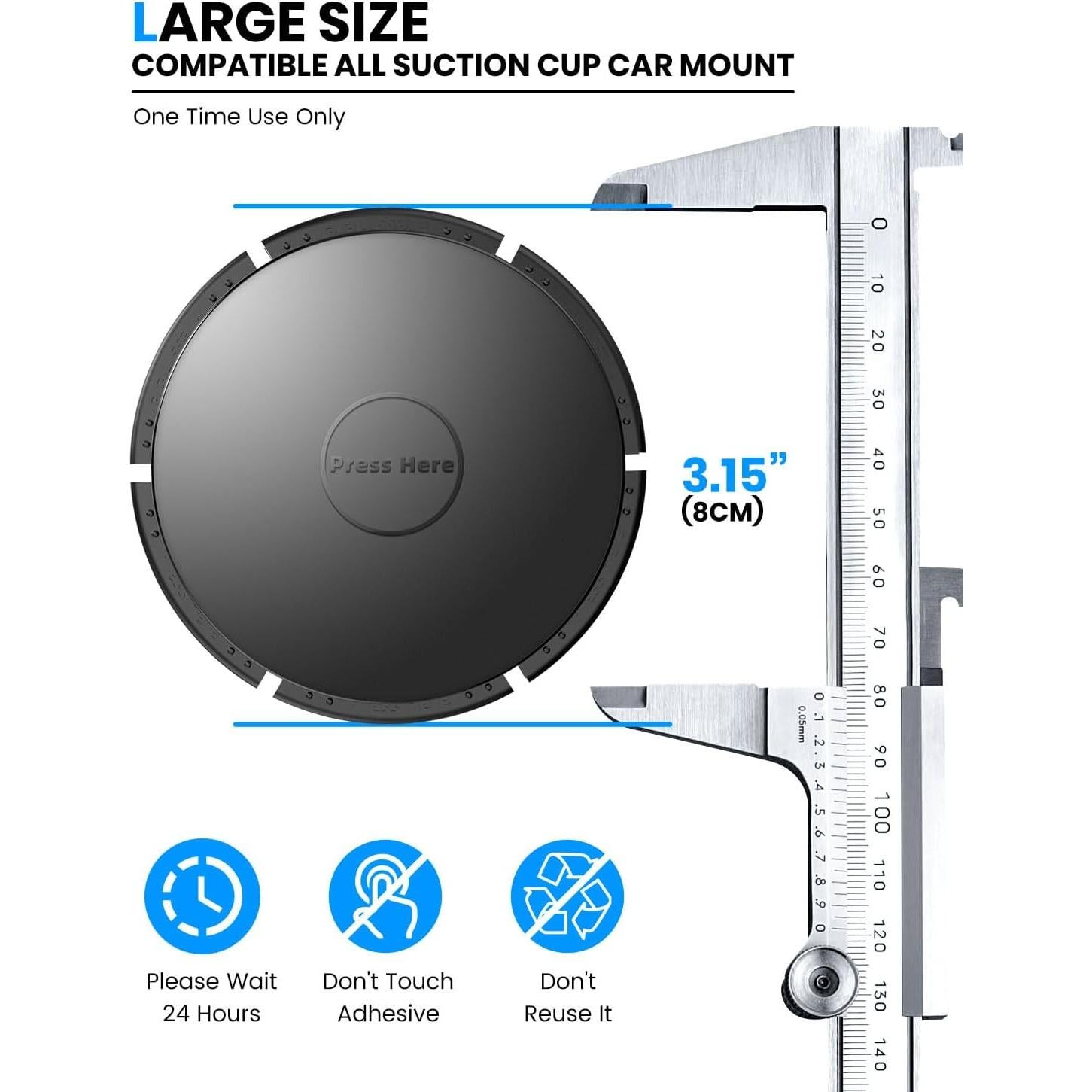 Almohadilla Adhesiva para Tablero eSamcore 4-Pack 79mm