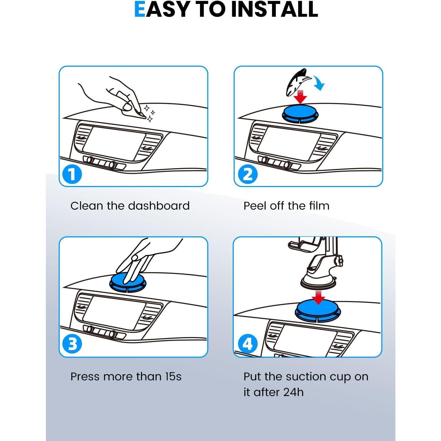 Almohadilla Adhesiva para Tablero eSamcore 4-Pack 79mm