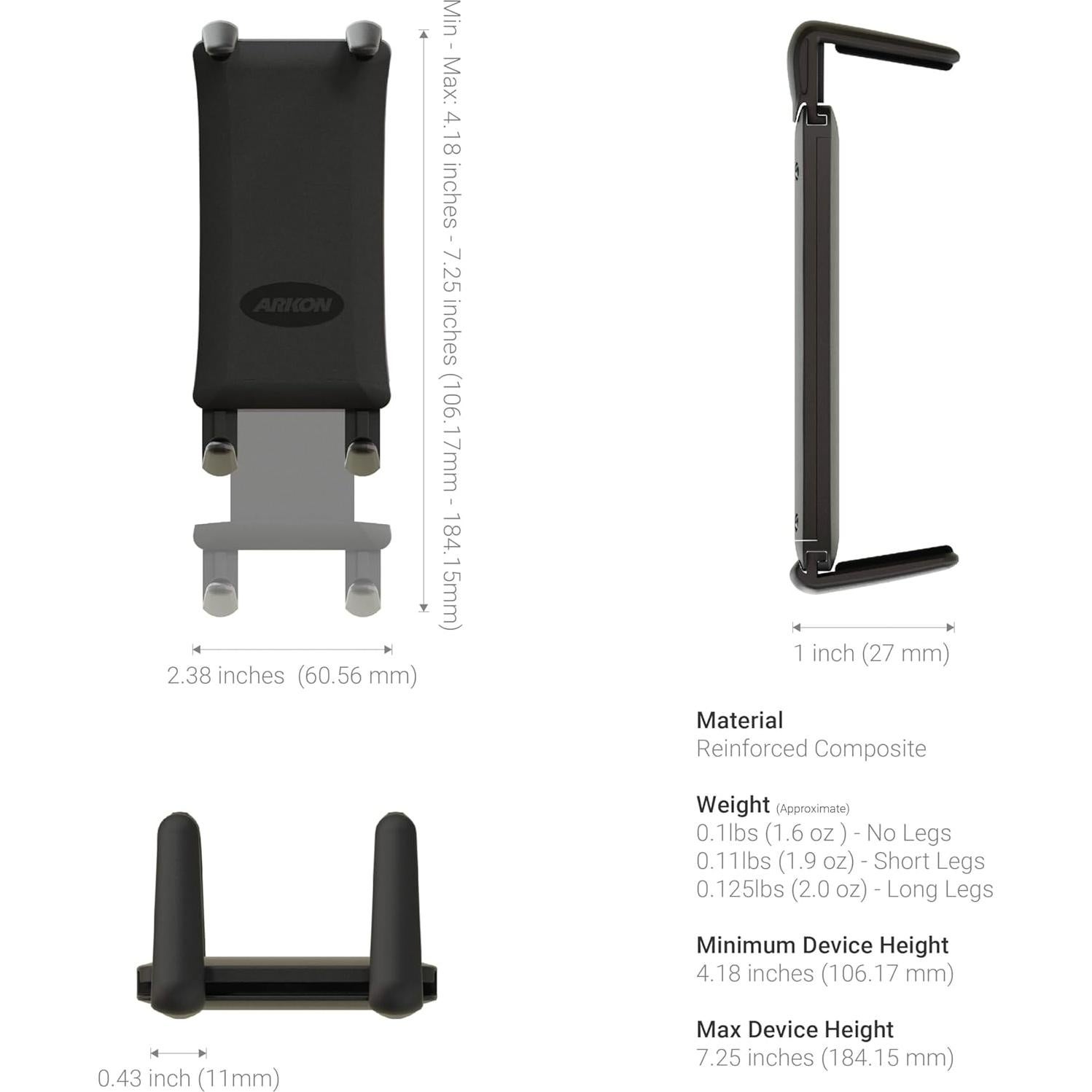 Soporte para Teléfono ARKON Slim-Grip Ultra SM060-2 Ajustable