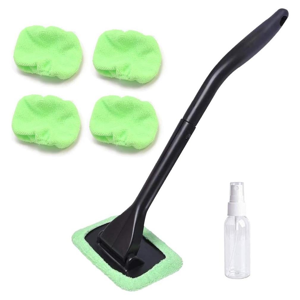Limpiador de Ventanas de Auto STEVE YIWU con 4 Fundas y Spray 30ml
